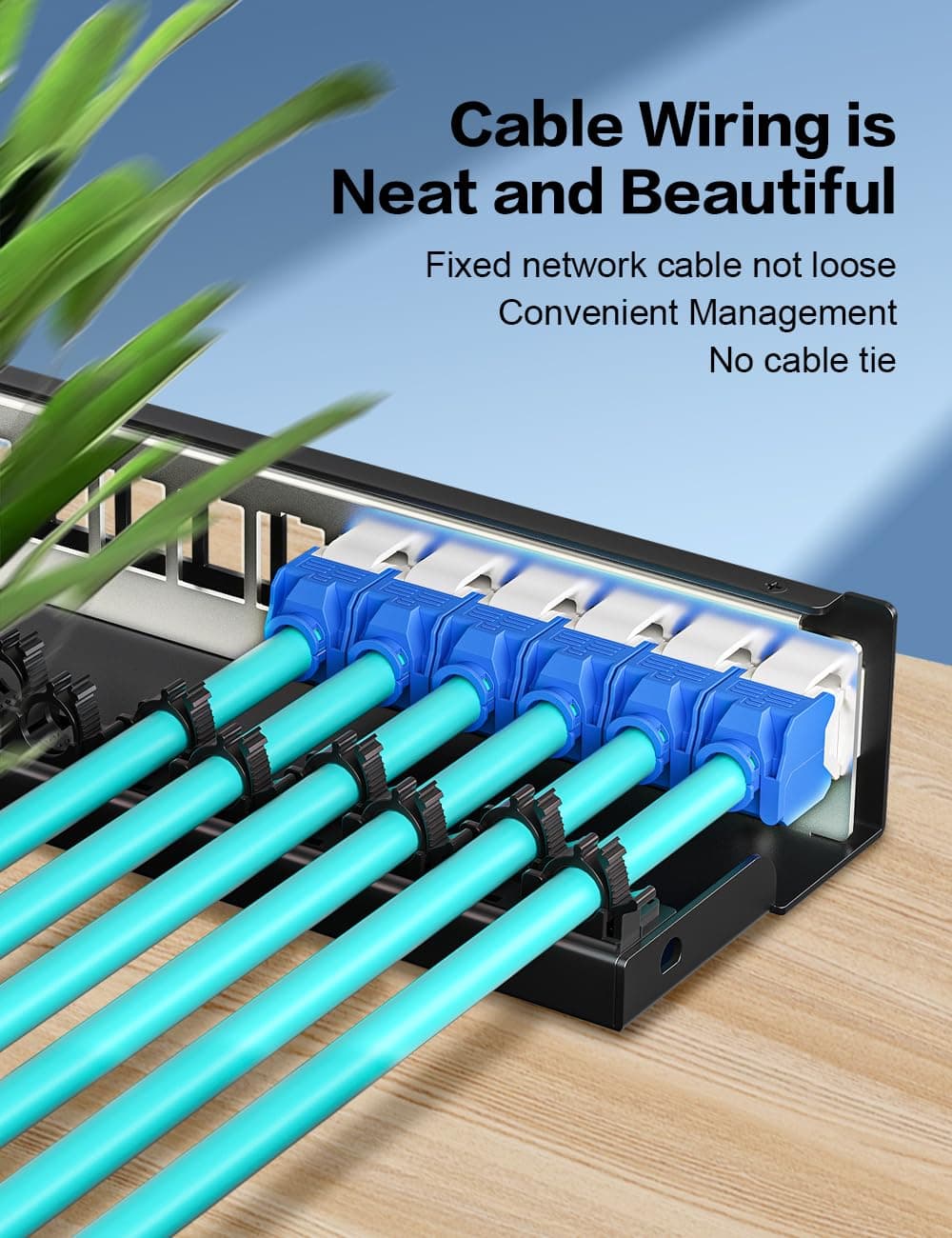 Enmane Patch Panel 12 Port Blank Keystone Patch Panel STP&UTP Compatible with LC - Thumbnail 6