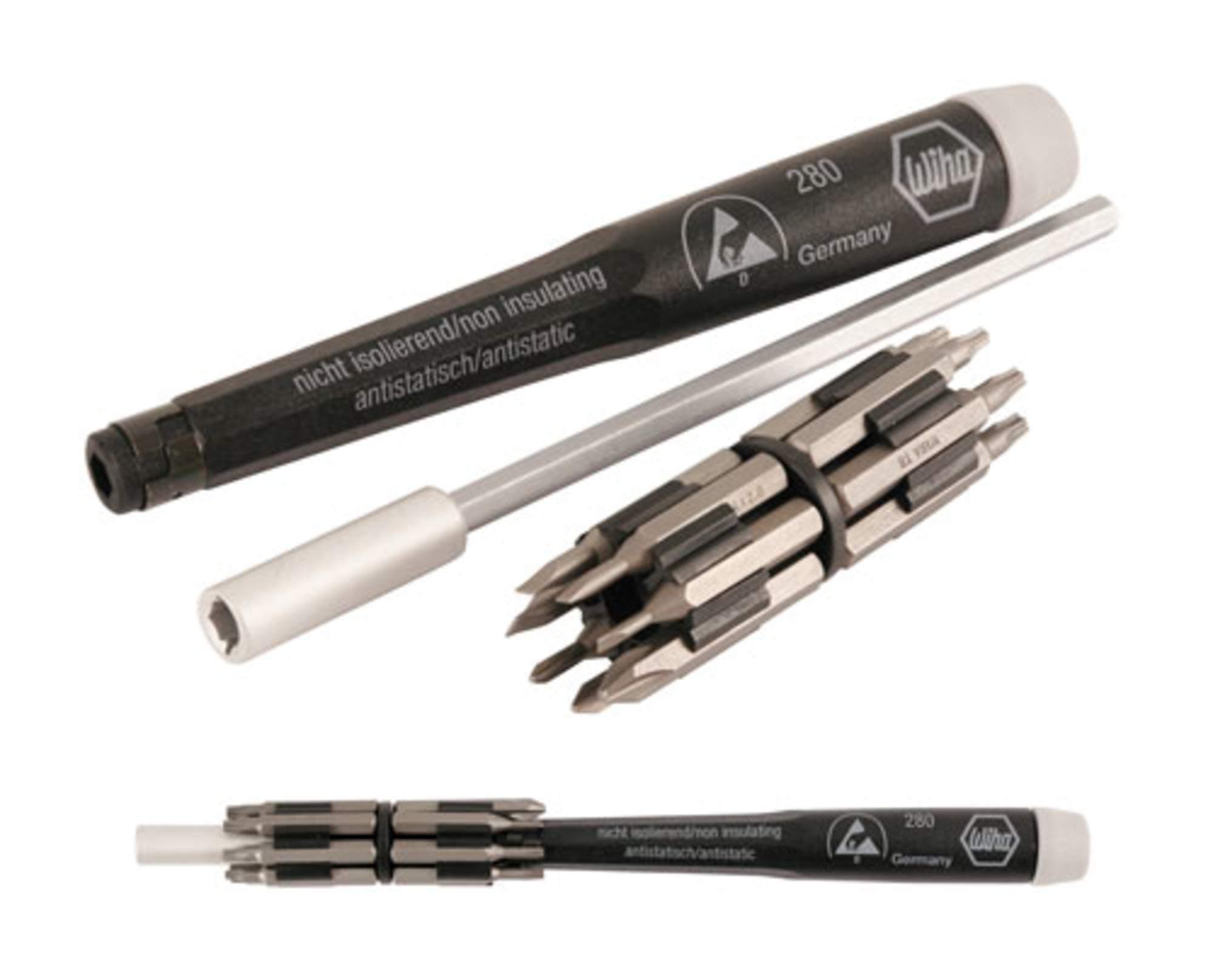 Wiha 75093 16 Piece System 4 ESD Slotted, Phillips and Torx Micro Bit Set - Thumbnail 4