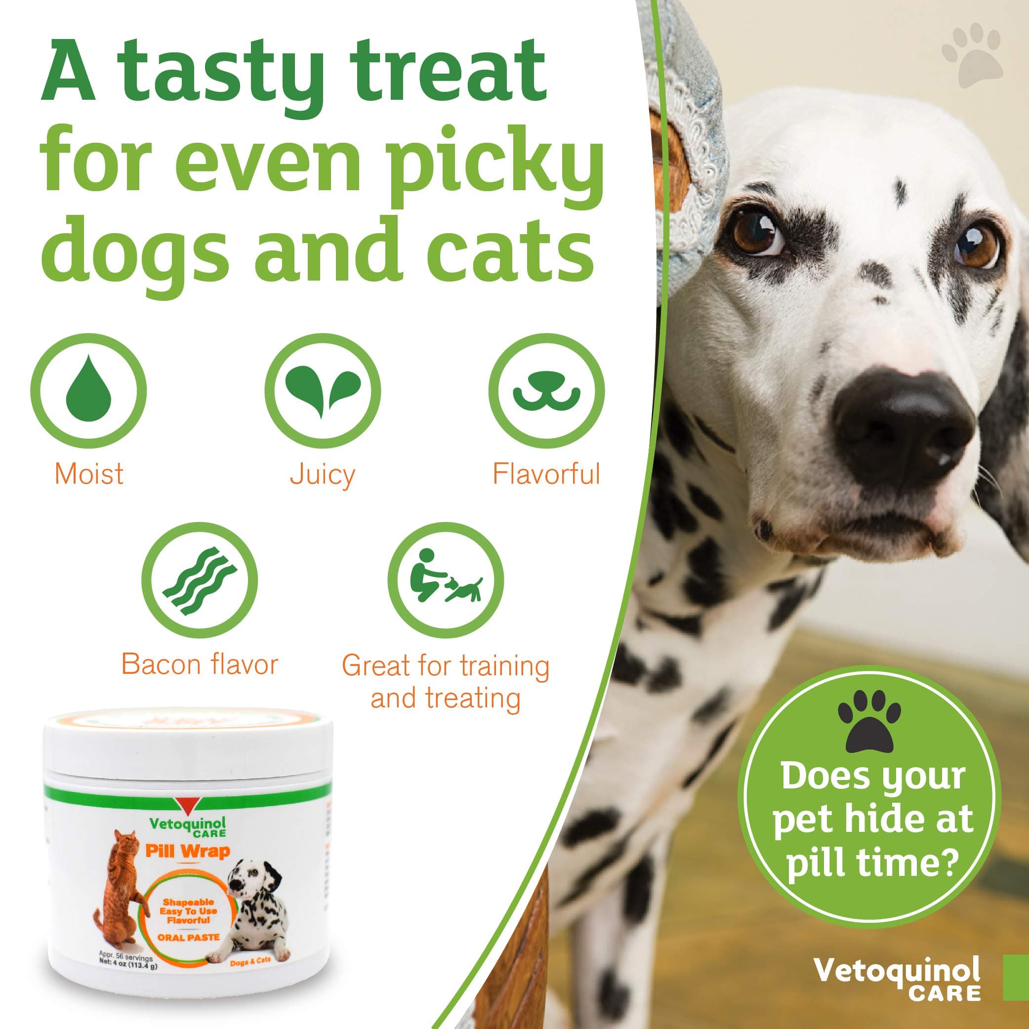 Vetoquinol Pill Wrap Treats for Dogs & Cats – 4oz, 56 servings – Hides Any Size, - Thumbnail 6