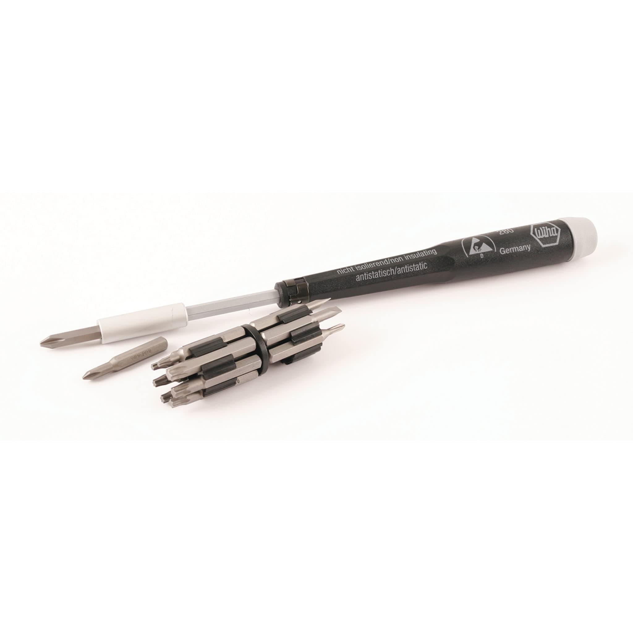 Wiha 75093 16 Piece System 4 ESD Slotted, Phillips and Torx Micro Bit Set - Thumbnail 2
