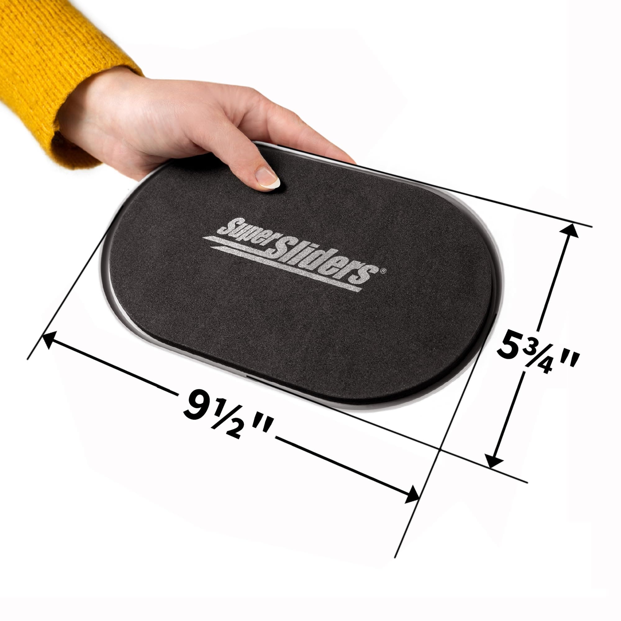 Super Sliders 9 1/2" x 5 3/4" Reusable XL Heavy Furniture Sliders for Carpet, Br - Thumbnail 5