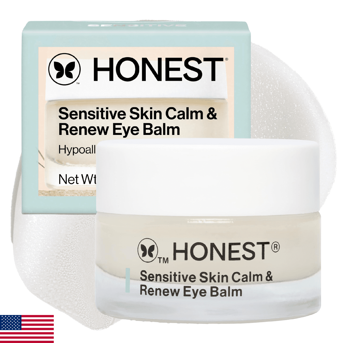 Honest Beauty Sensitive Skin Calm + Renew Eye Balm | Moisturizing + Firming | Hy - Image 1