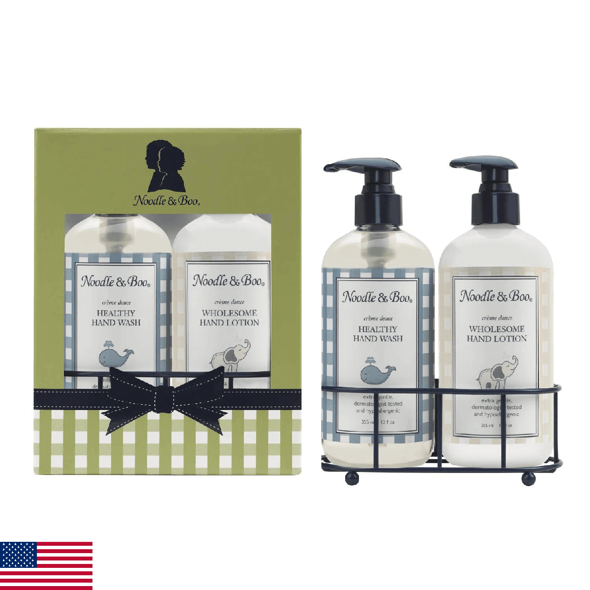 Noodle & Boo Healthy Hand Wash & Hand Lotion Caddy Gift Set - Image 1