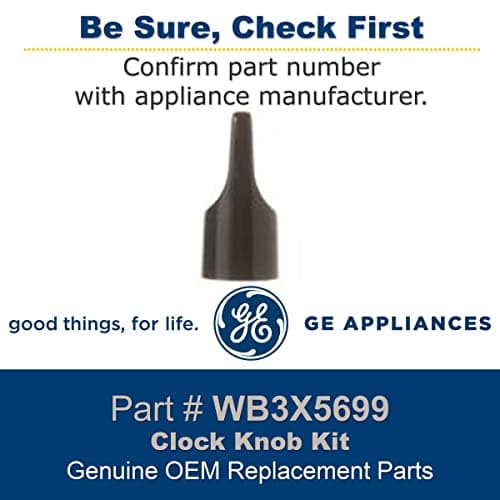 GE Appliances WB3X5699 Genuine OEM Clock Timer Knob for Ranges - Thumbnail 2