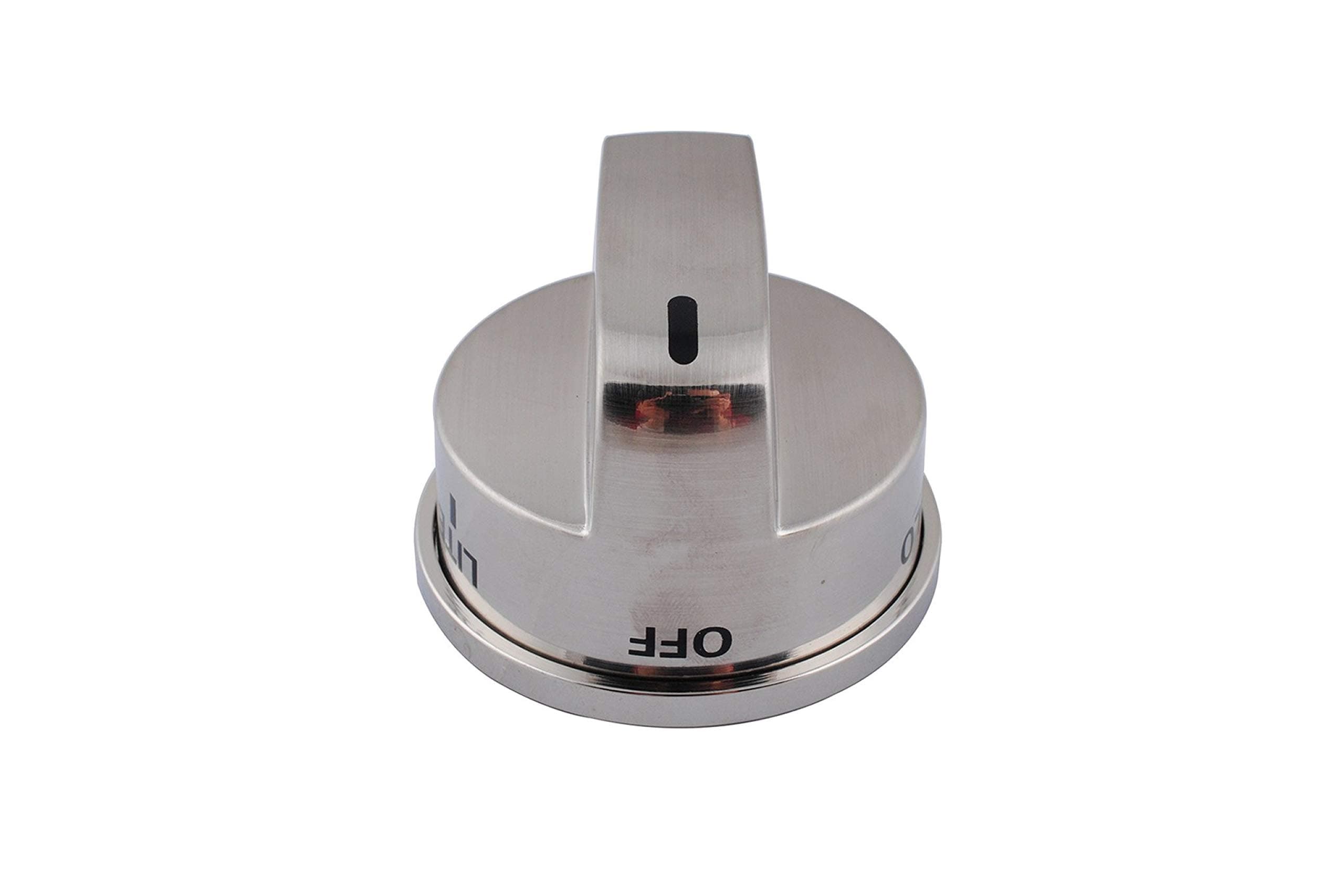 Genuine LG EBZ37189611 Gas Range Burner Control Knob, Stainless Steel - Thumbnail 2