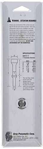 Grey Pneumatic (CH117-7) 7" Length 1" Diameter Hammer - Thumbnail 3