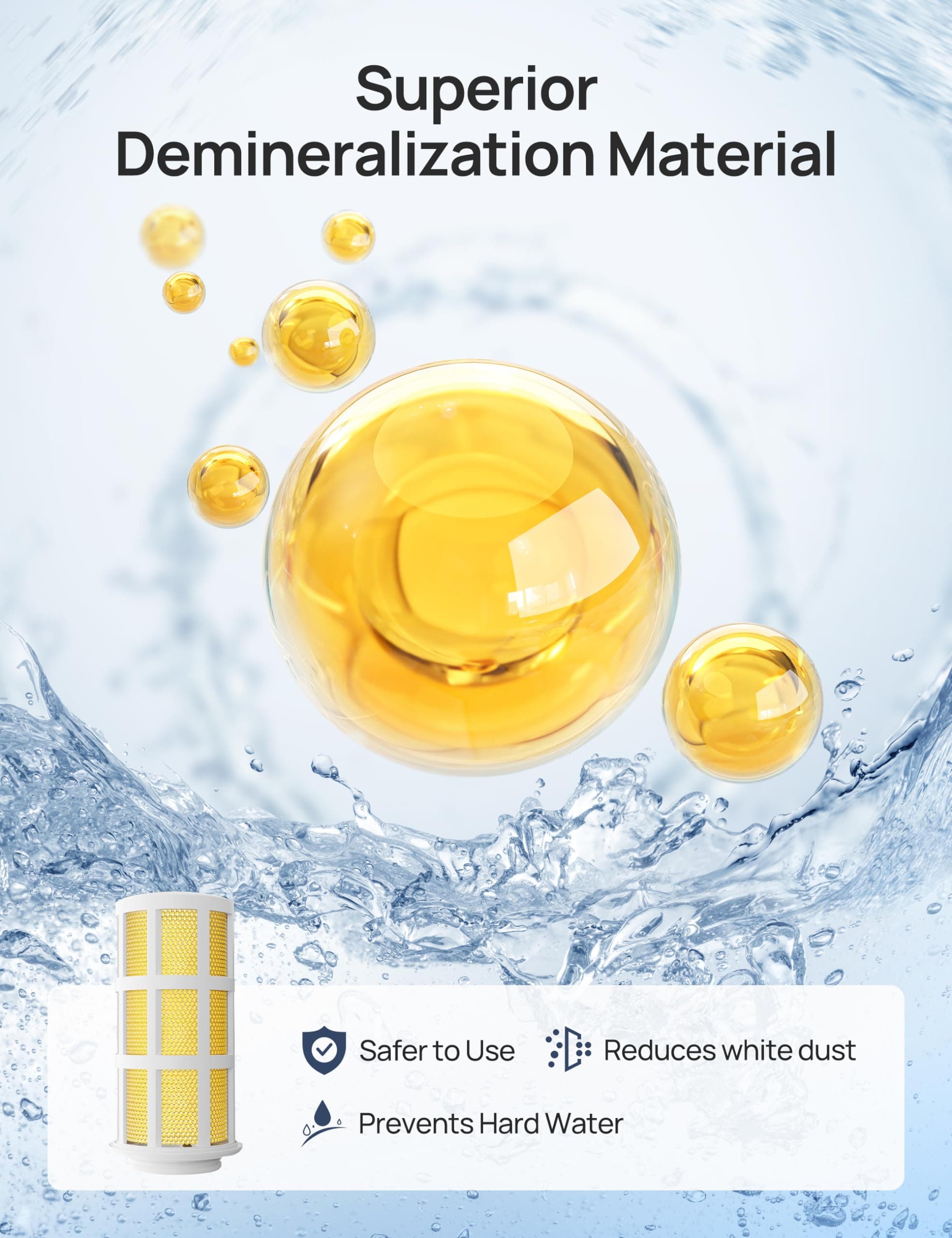 DREO Scale-Inhibitor Cartridge 3-Pack for Humidifiers, Compatible with Dreo Humi - Thumbnail 6