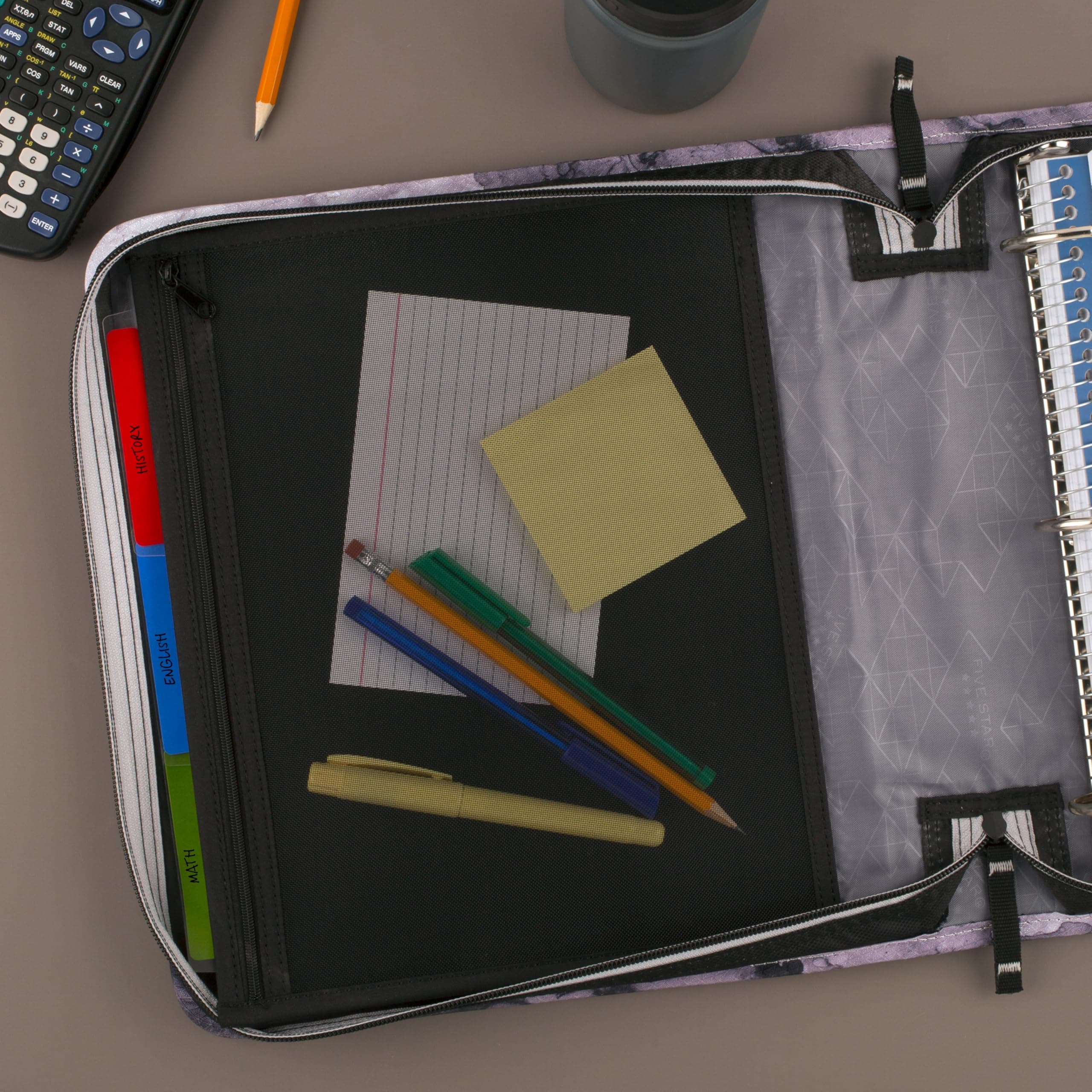 Five Star Zipper Binder, 2 Inch 3-Ring Binder for School, 530 Sheet Capacity, 3 - Thumbnail 5