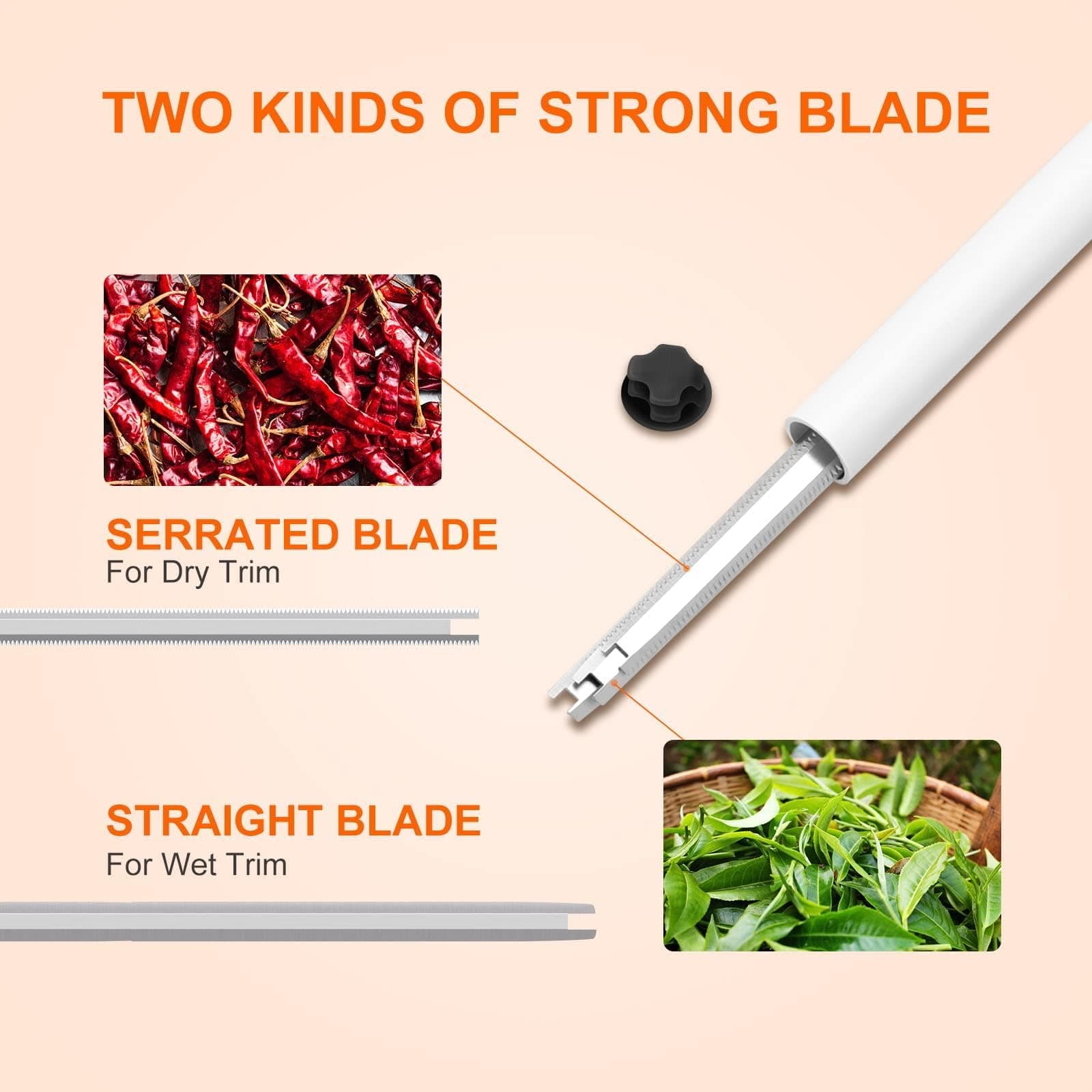 iPower 4-Pack 19 inch Bud Bowl Leaf Trimmer Blades Replacement, Stainless Steel - Thumbnail 4