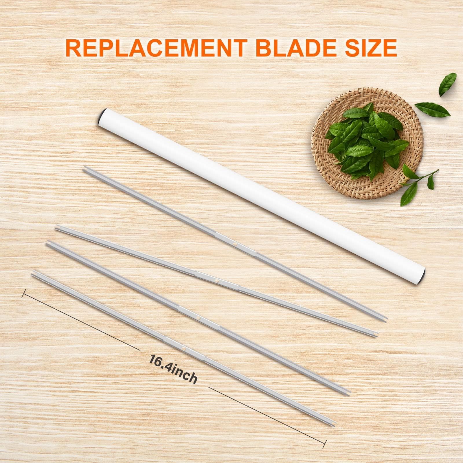 iPower 4-Pack 19 inch Bud Bowl Leaf Trimmer Blades Replacement, Stainless Steel - Thumbnail 2