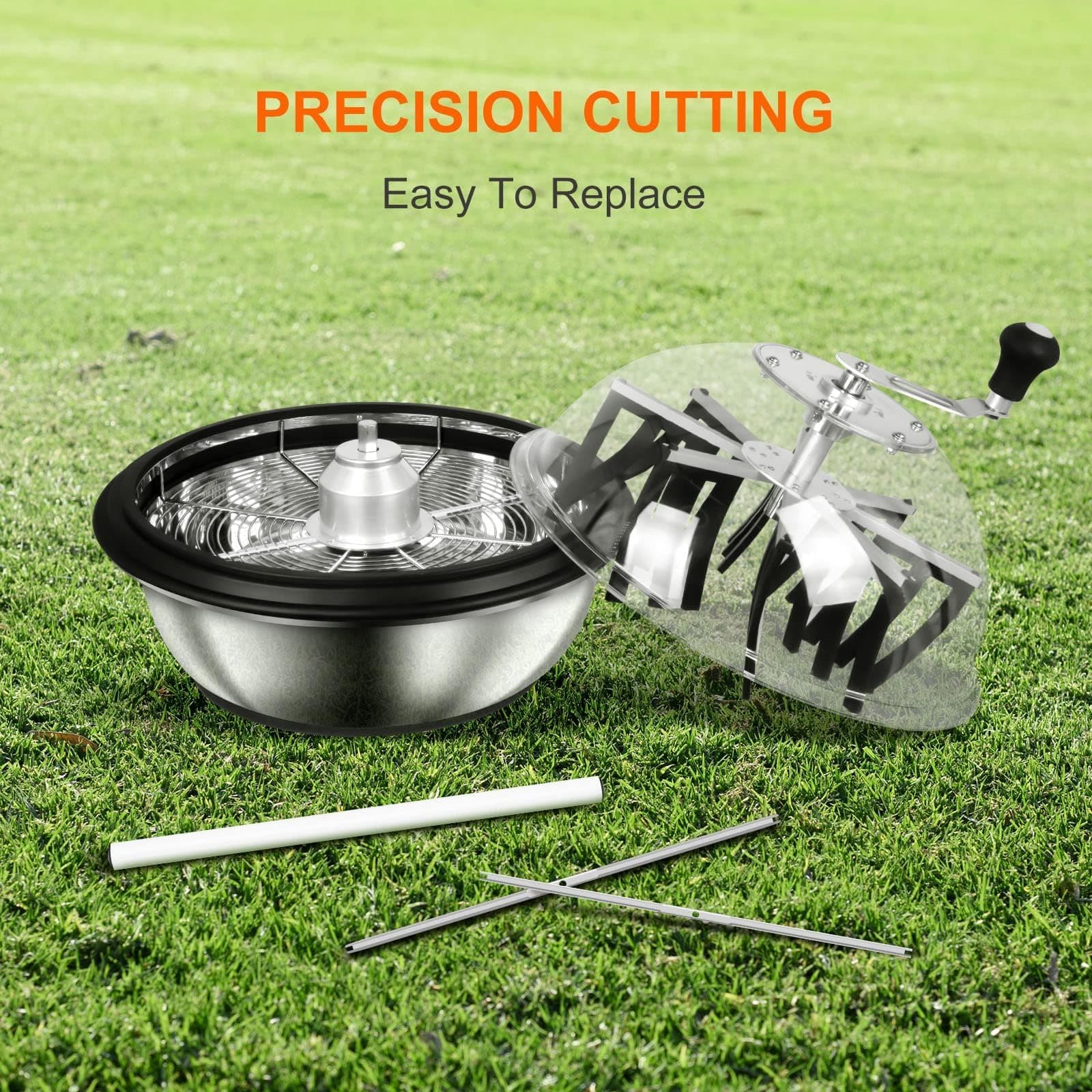 iPower 4-Pack 19 inch Bud Bowl Leaf Trimmer Blades Replacement, Stainless Steel - Thumbnail 8