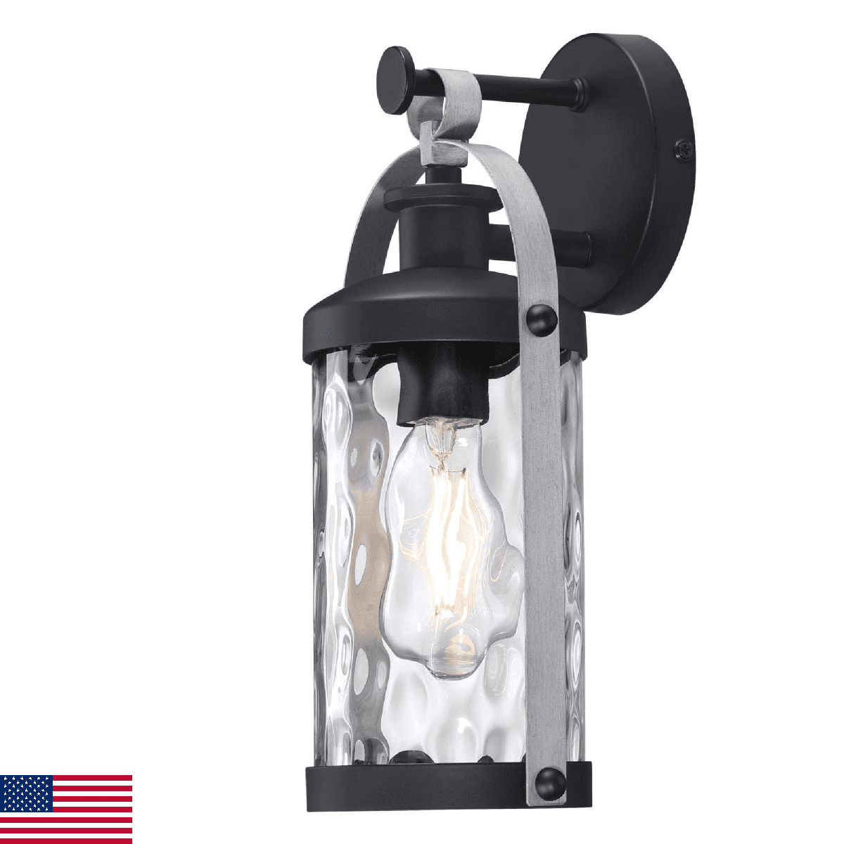 Westinghouse 6113400 Courtland Grove Transitional One-Light Outdoor Wall Light, - Image 1