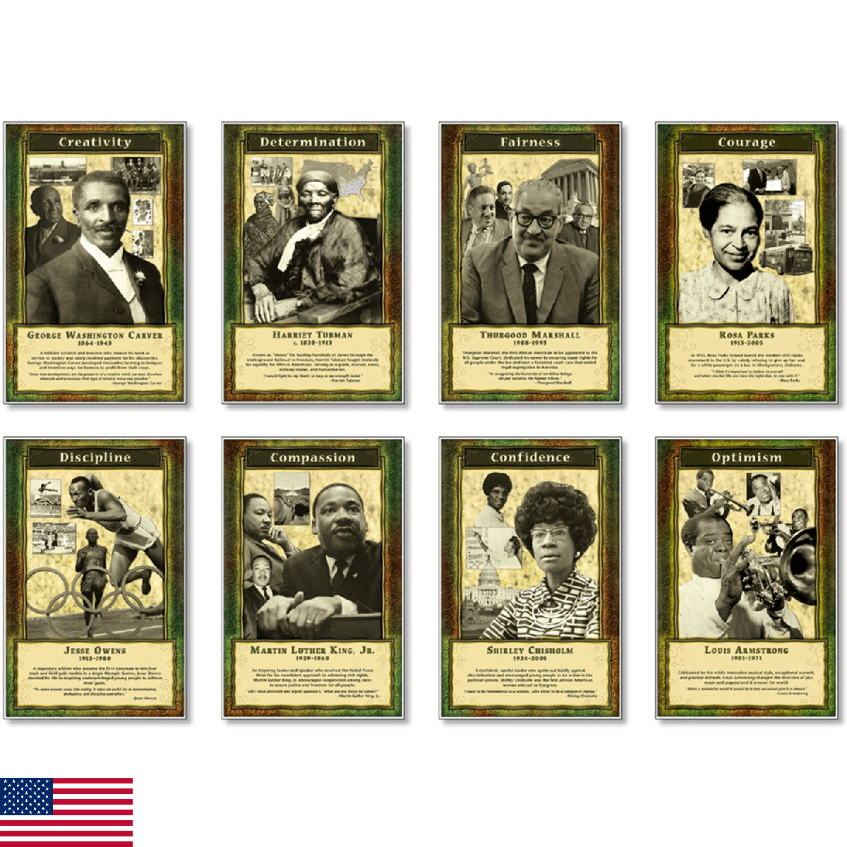 North Star Teacher Resource NST3056 Leaders and Achievers Bulletin Board Set, Se - Image 1