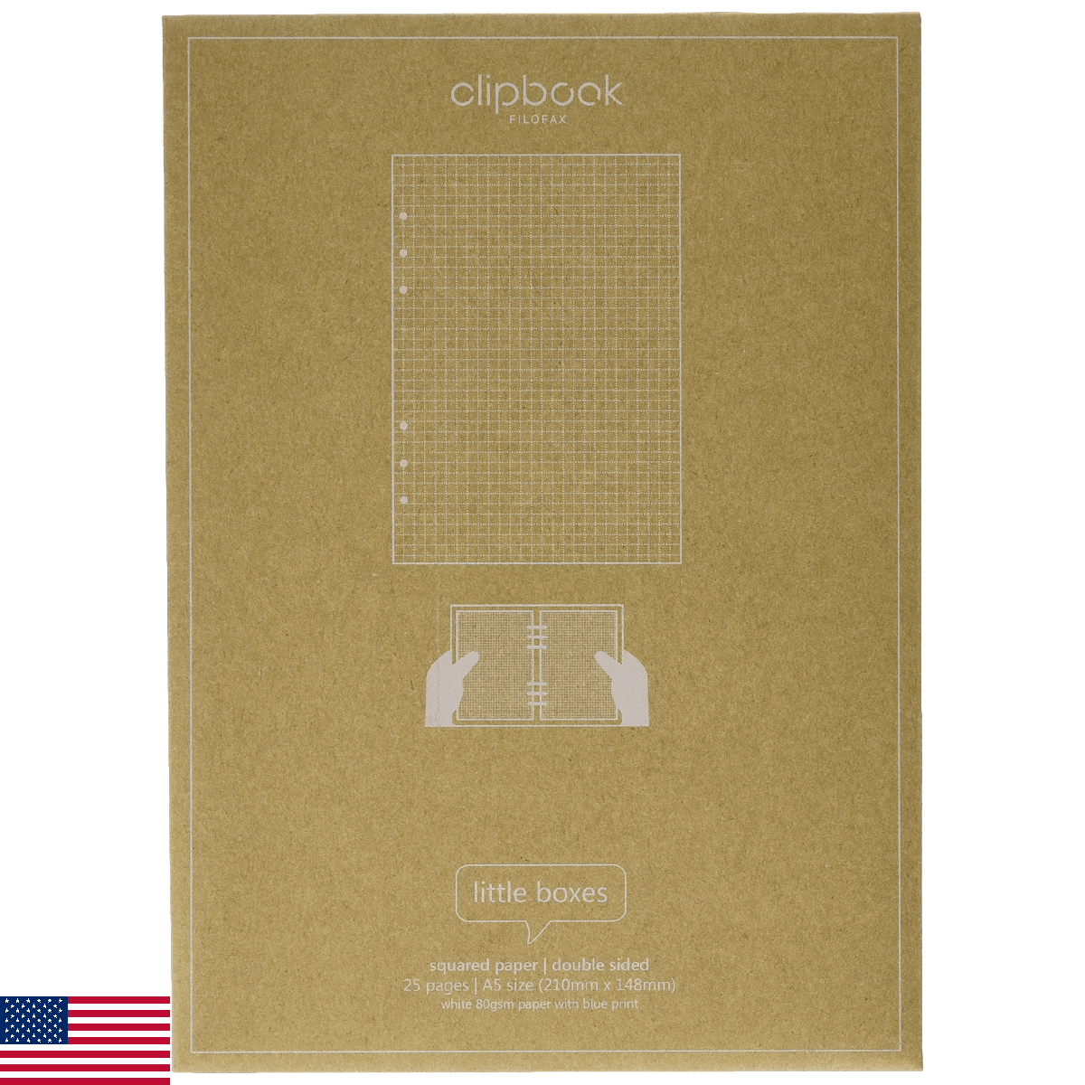 Clipbook A5 Squared Notepaper - Image 1
