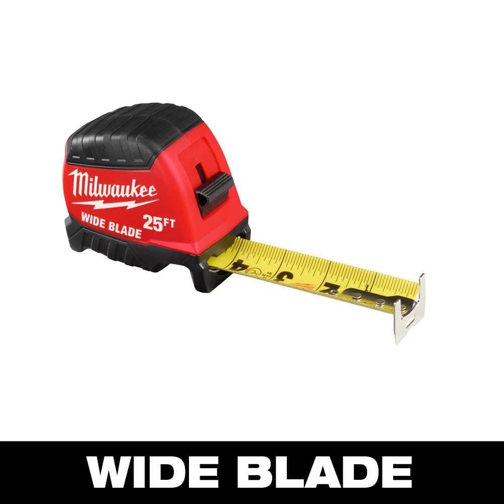 Milwaukee Electric - 25FT Wide Blade Tape Measure - Thumbnail 3