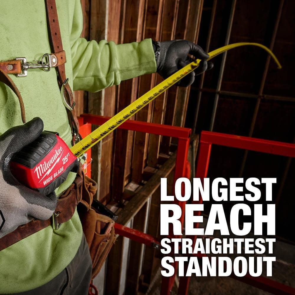 Milwaukee Electric - 25FT Wide Blade Tape Measure - Thumbnail 6