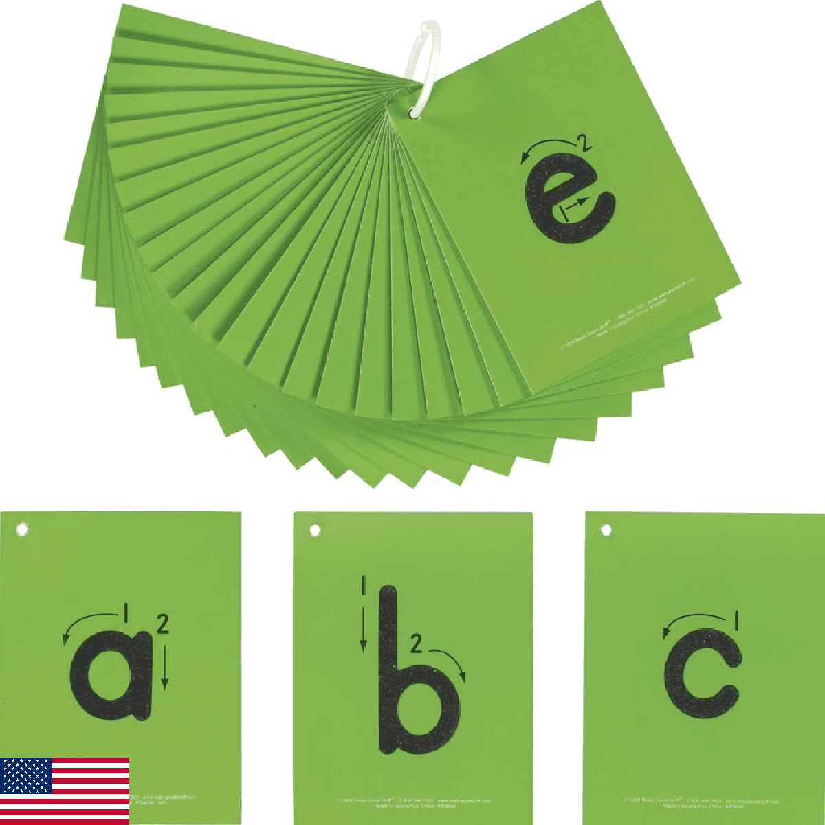 EZread™ Sandpaper Tactile Letters: Lowercase - 26 Cards - Image 1