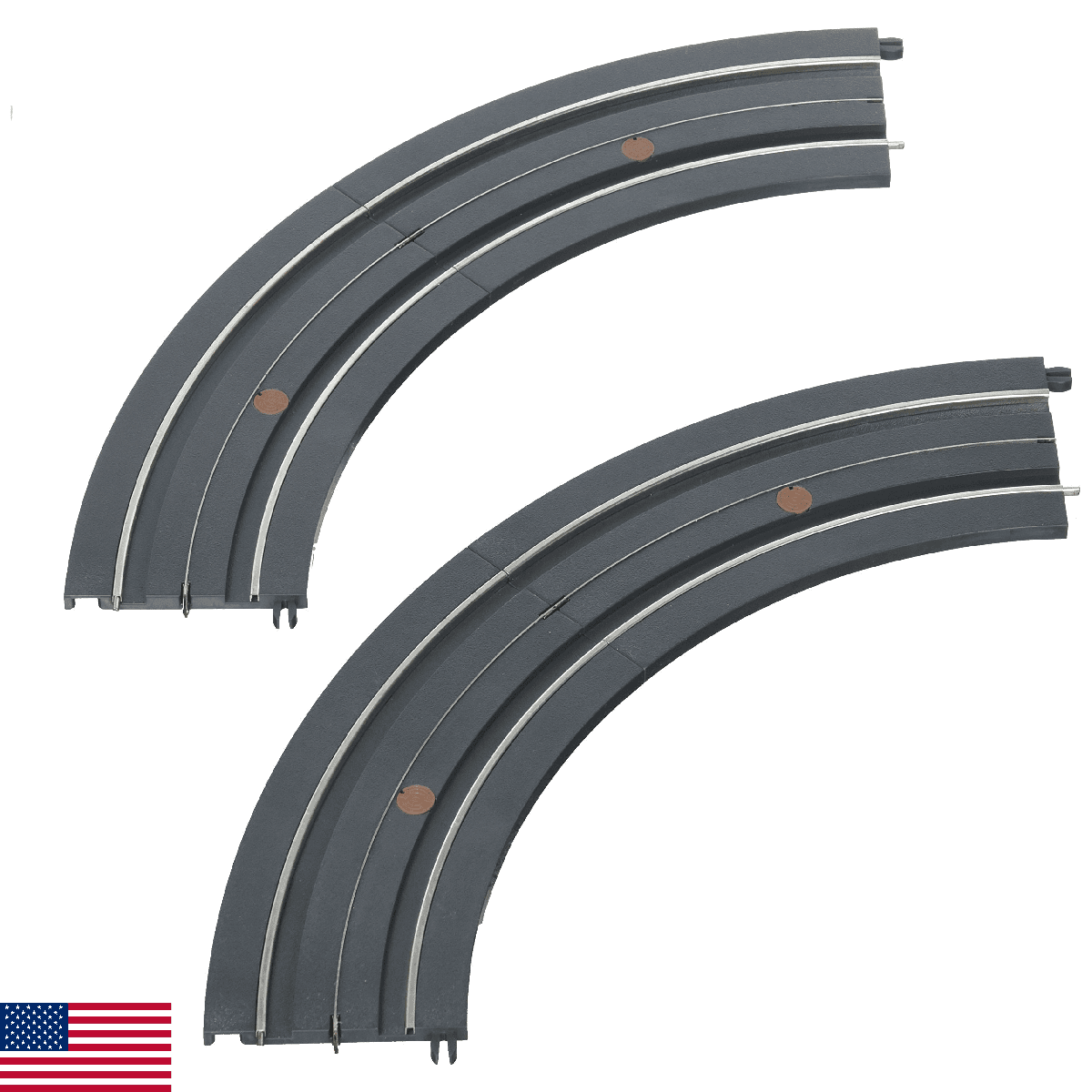 Williams by Bachmann E-Z Street 16" Diameter Curved Track 4 Per Card - O Scale - Image 1