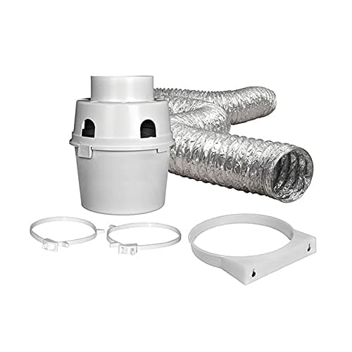 Dundas Jafine TDIDVKZW Indoor Dryer Vent Kit with 4" x 5' Duct - Thumbnail 2