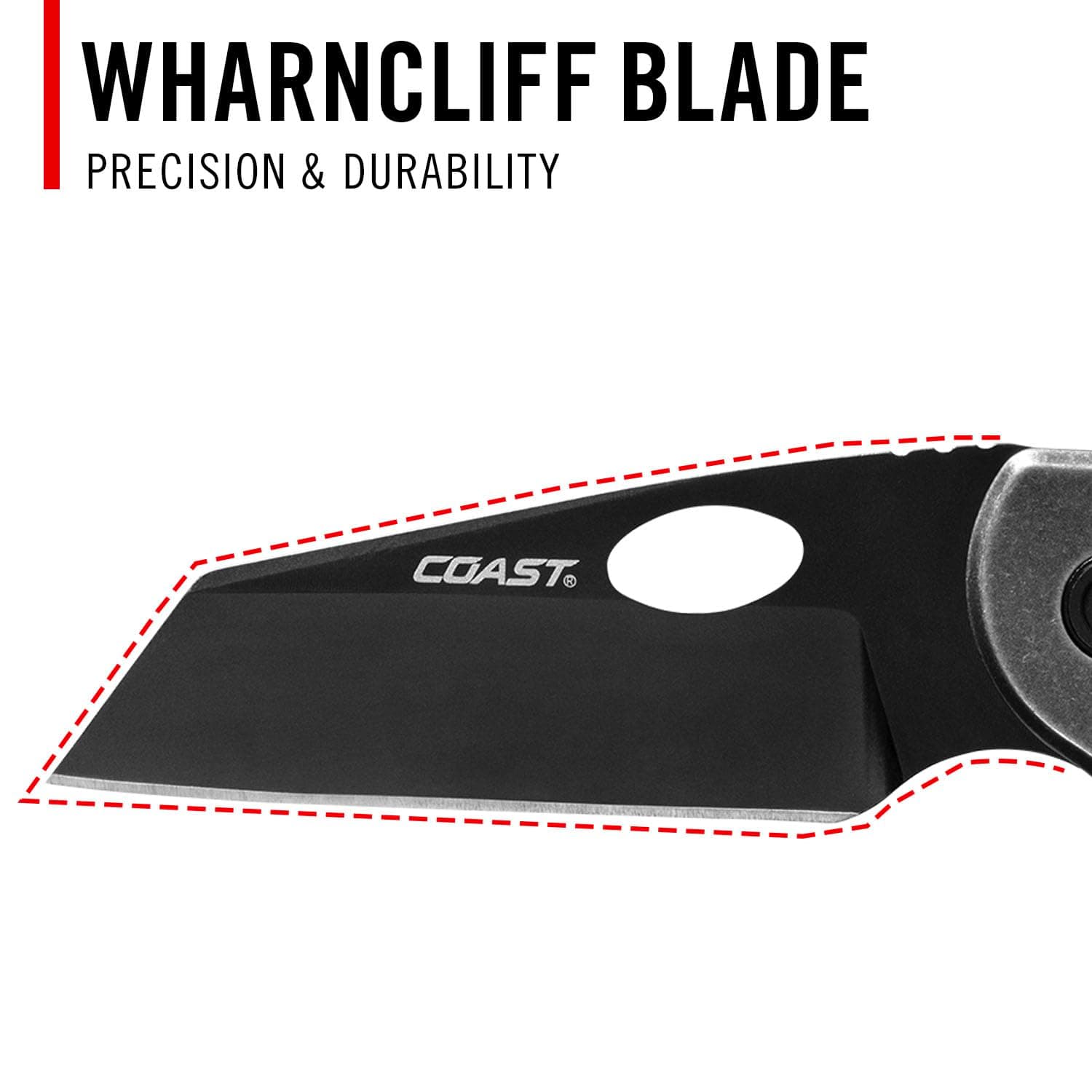 COAST CONTRA EDC Folding Pocketknife, Flip Tab, Frame Lock, Pocket Clip, Stainle - Thumbnail 2