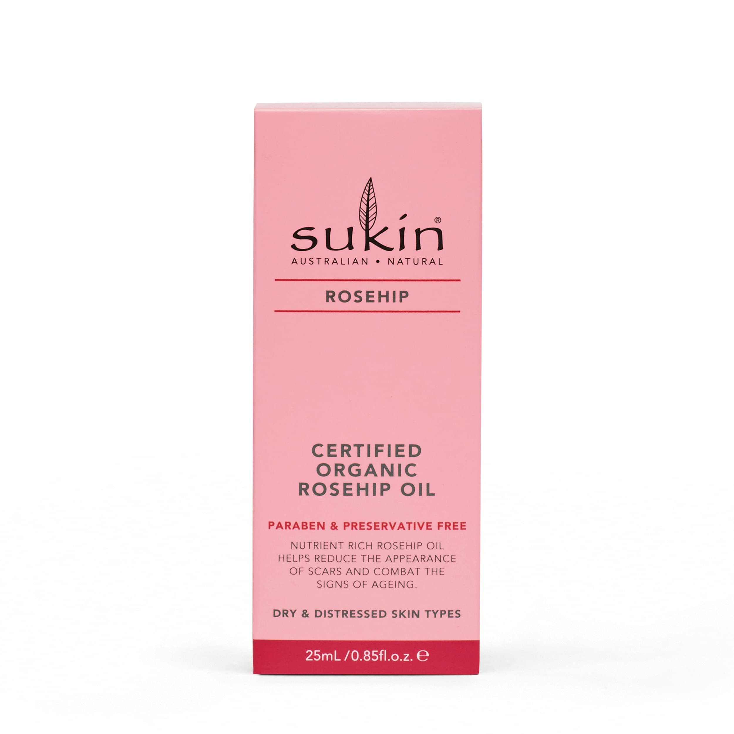 Sukin Certified Organic Rosehip Oil, 0.85 fl oz - Thumbnail 2
