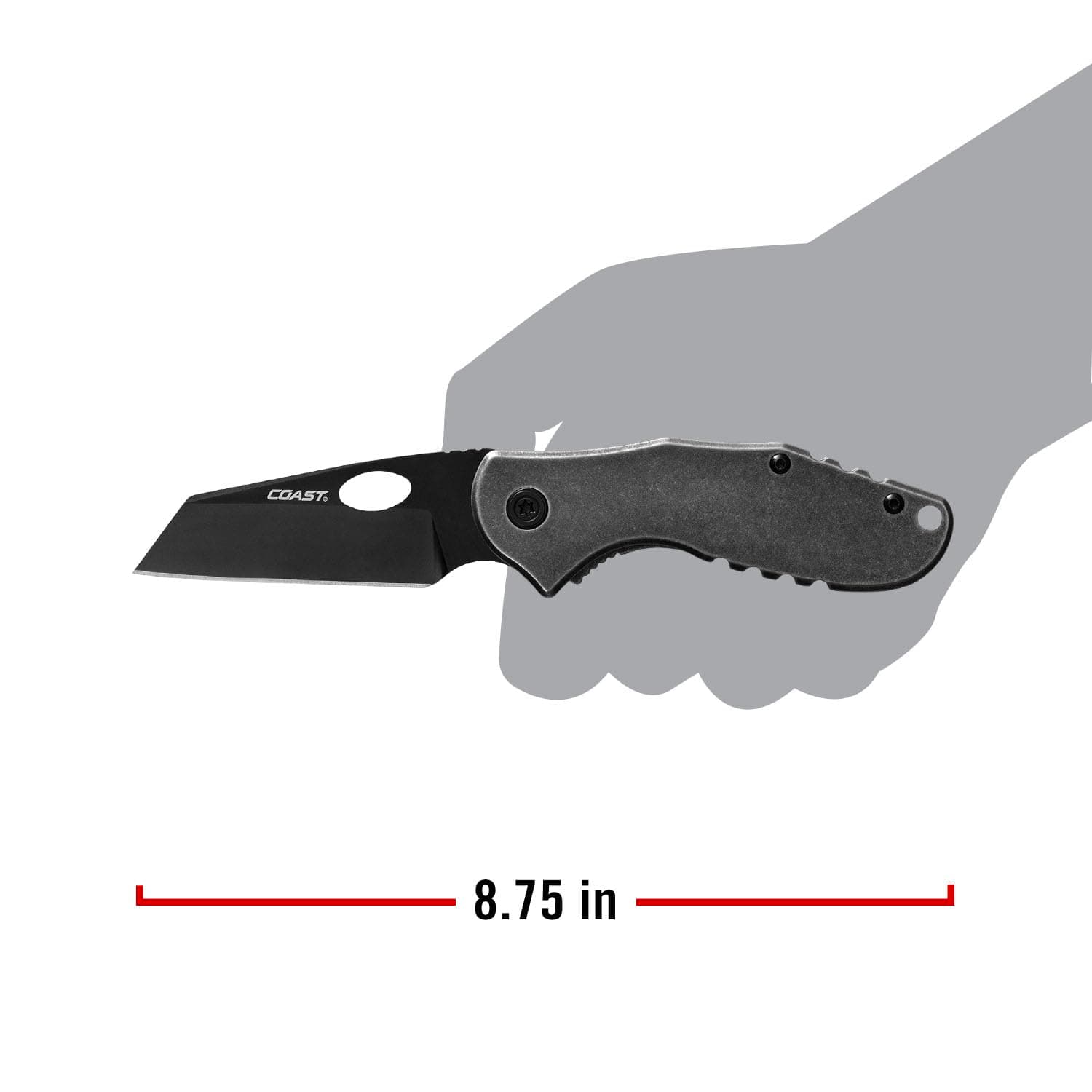 COAST CONTRA EDC Folding Pocketknife, Flip Tab, Frame Lock, Pocket Clip, Stainle - Thumbnail 9