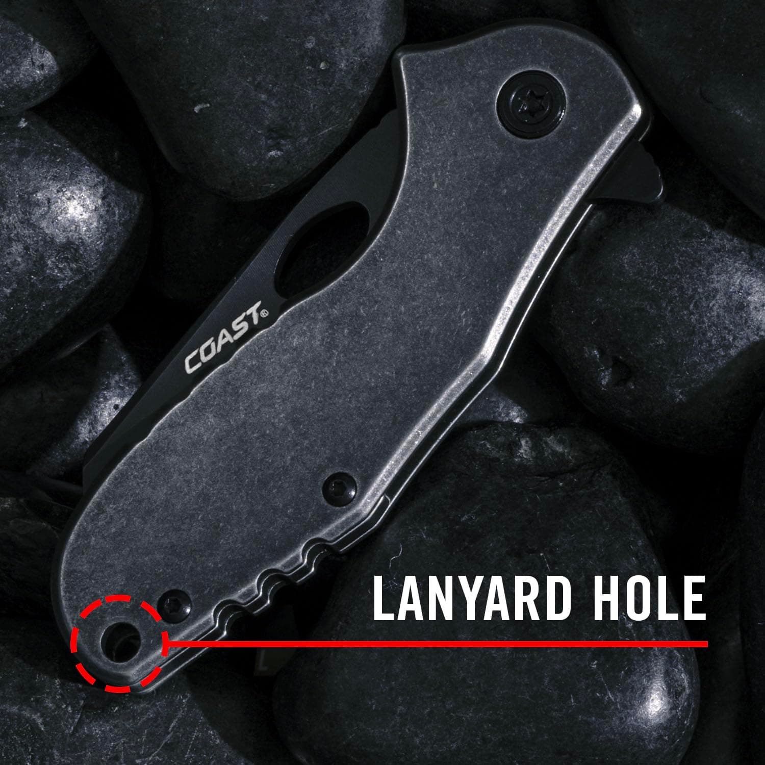 COAST CONTRA EDC Folding Pocketknife, Flip Tab, Frame Lock, Pocket Clip, Stainle - Thumbnail 7