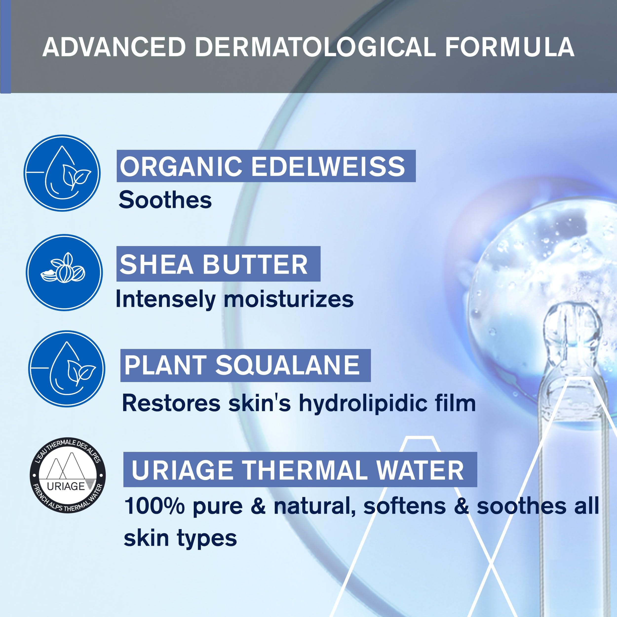 Uriage Baby Daily Moisturizing lotion with Organic Edelweiss + Shea Butter, Nour - Thumbnail 4