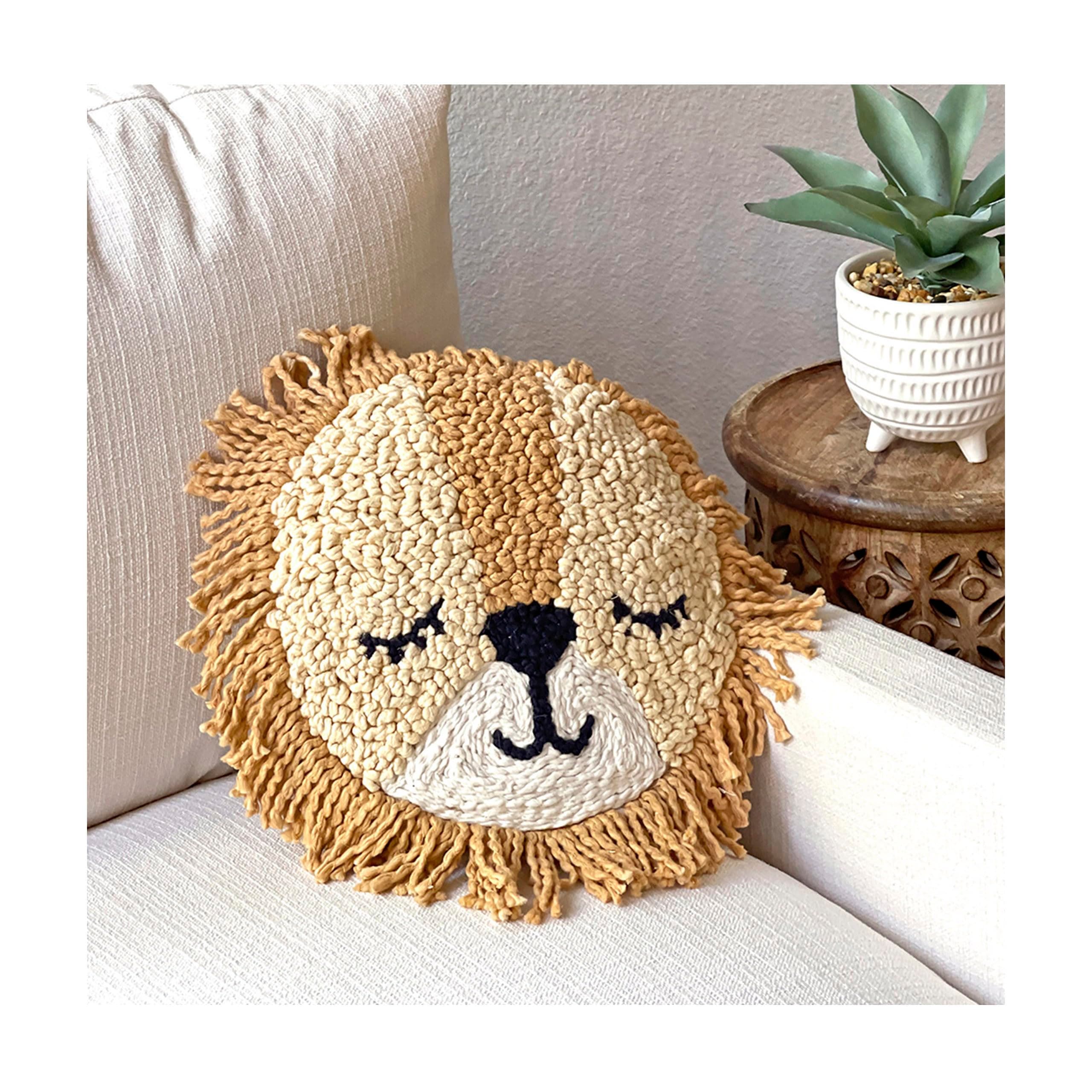 Crane Baby Pillow, Decorative Round Animal Pillow for Nursery and Toddler Rooms, - Thumbnail 4