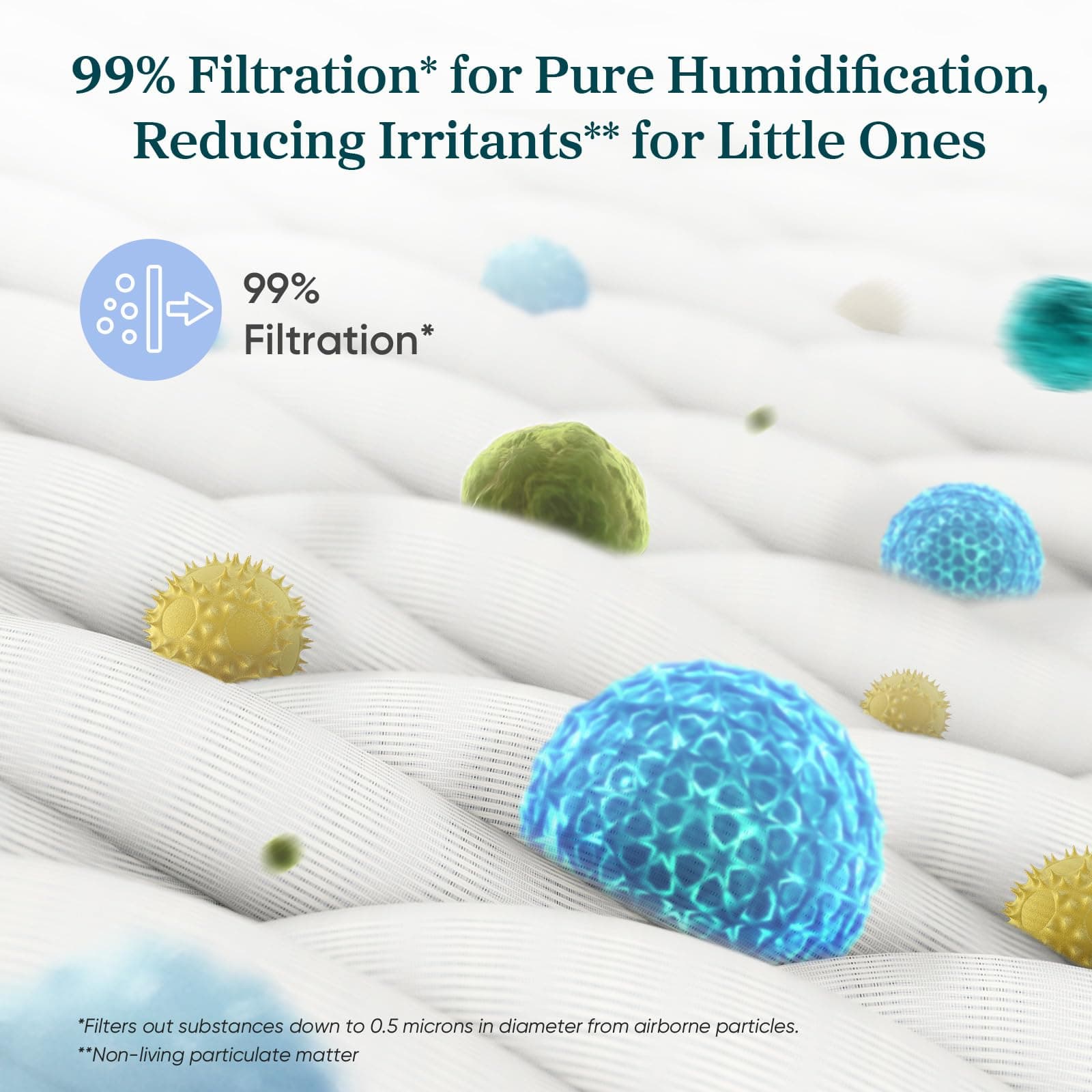 LEVOIT Replacement Filter for Sprout Evaporative Humidifier, White - Thumbnail 3