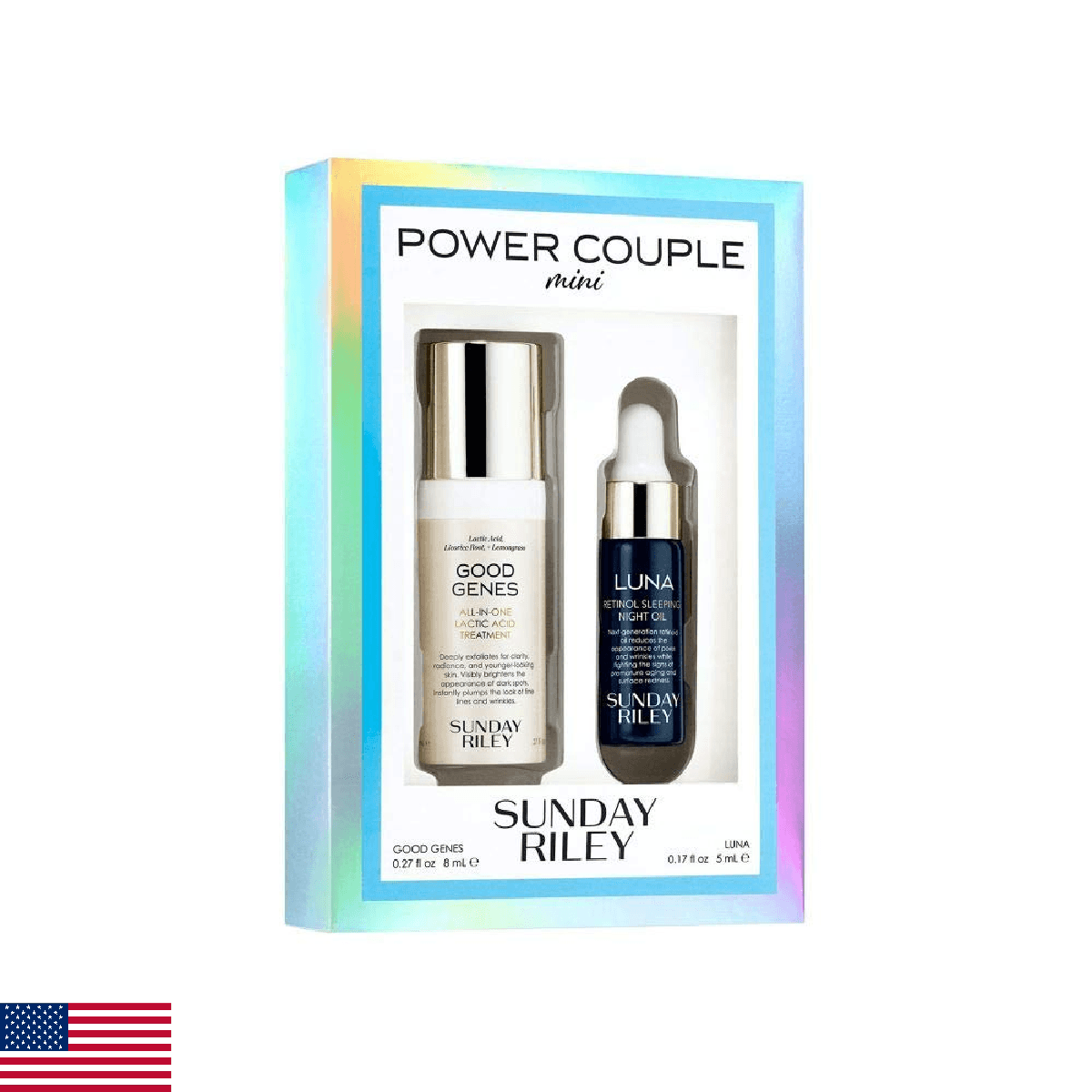 Sunday Riley Mini Power Couple Travel Kit, 0.4 fl. Oz - Image 1