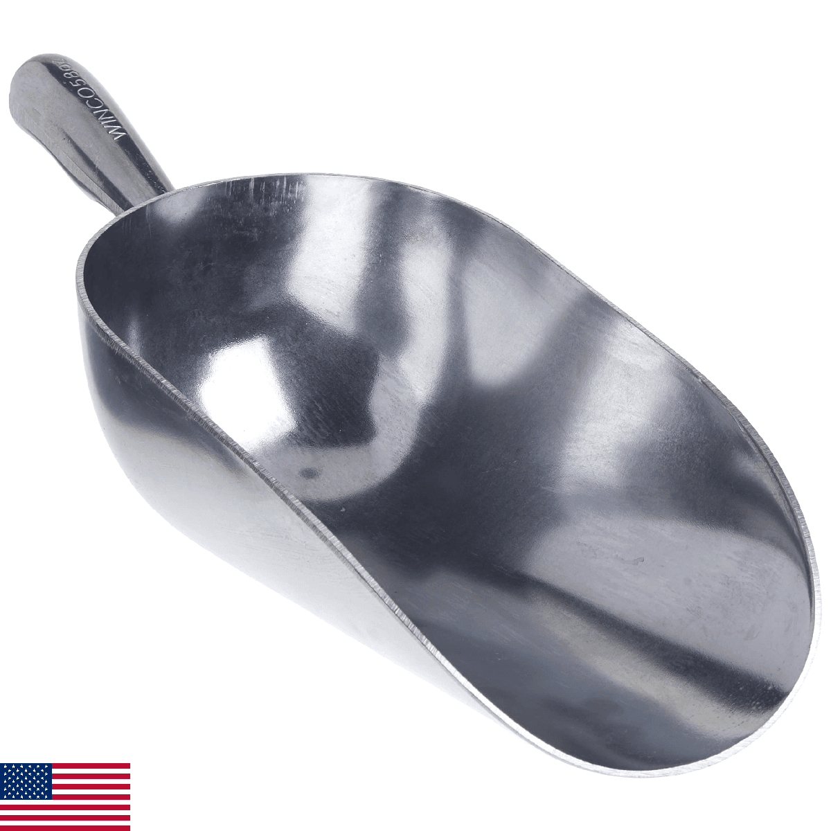 Winco Aluminum Utility Scoop 58oz Medium - Image 1