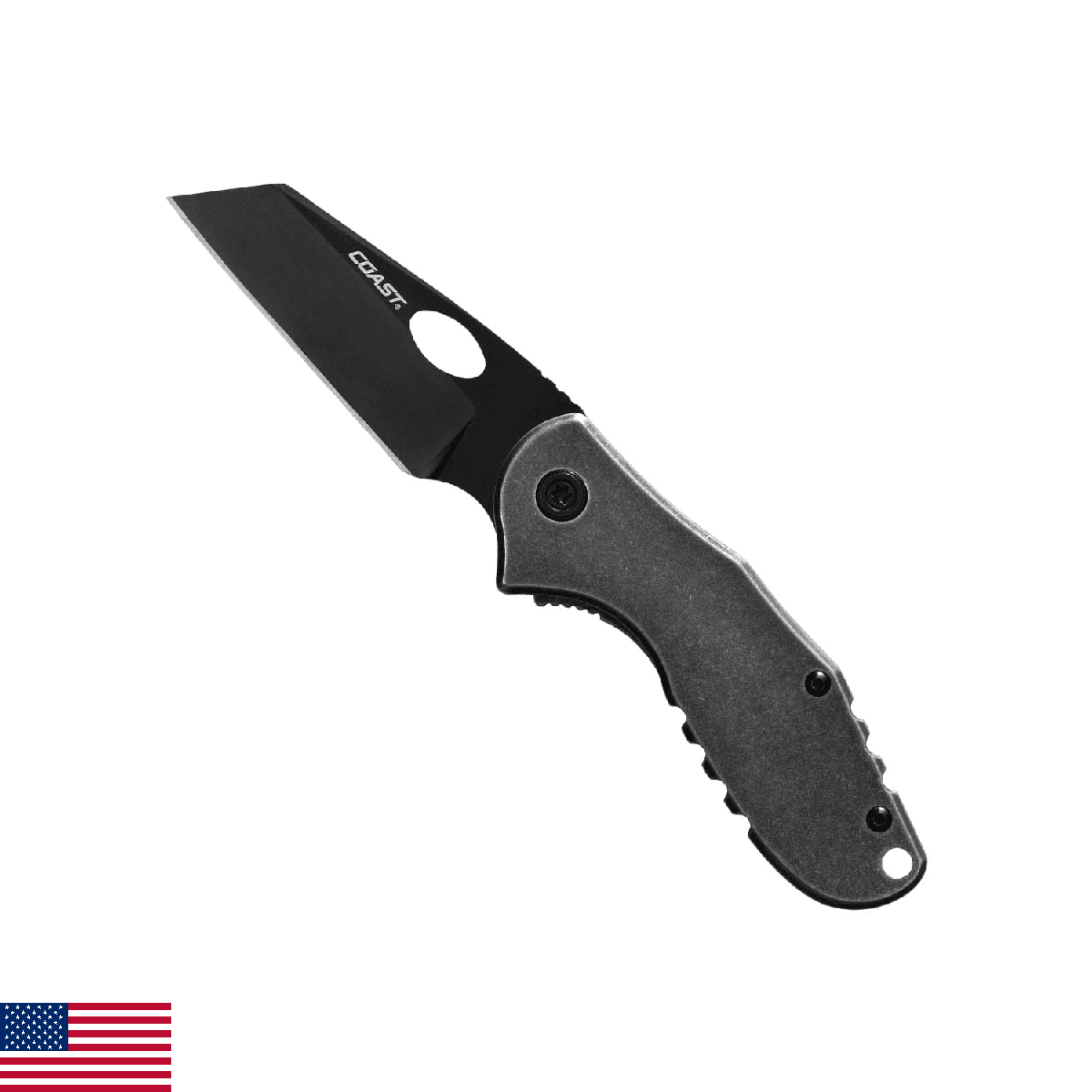 COAST CONTRA EDC Folding Pocketknife, Flip Tab, Frame Lock, Pocket Clip, Stainle - Image 1