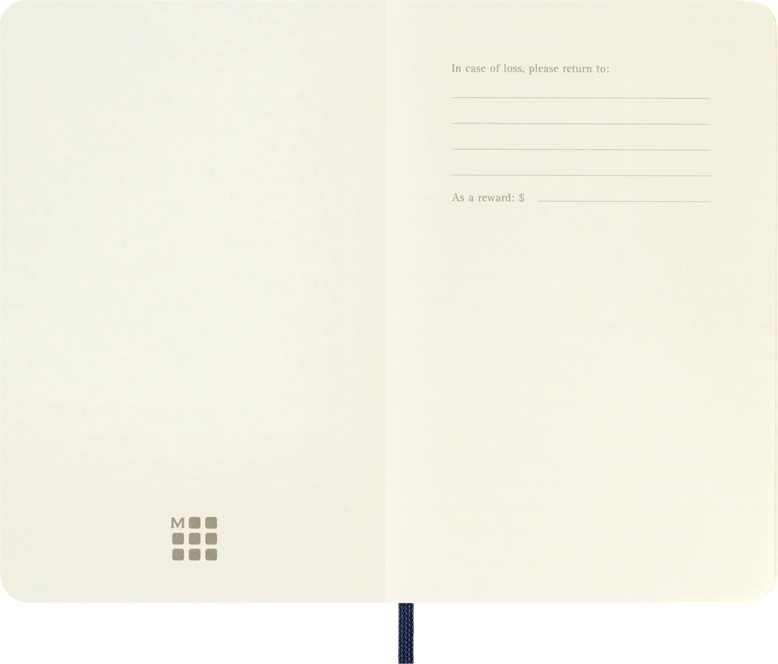 Moleskine Classic Notebook, Soft Cover, Pocket (3.5" x 5.5") Plain/Blank, Sapphi - Thumbnail 5