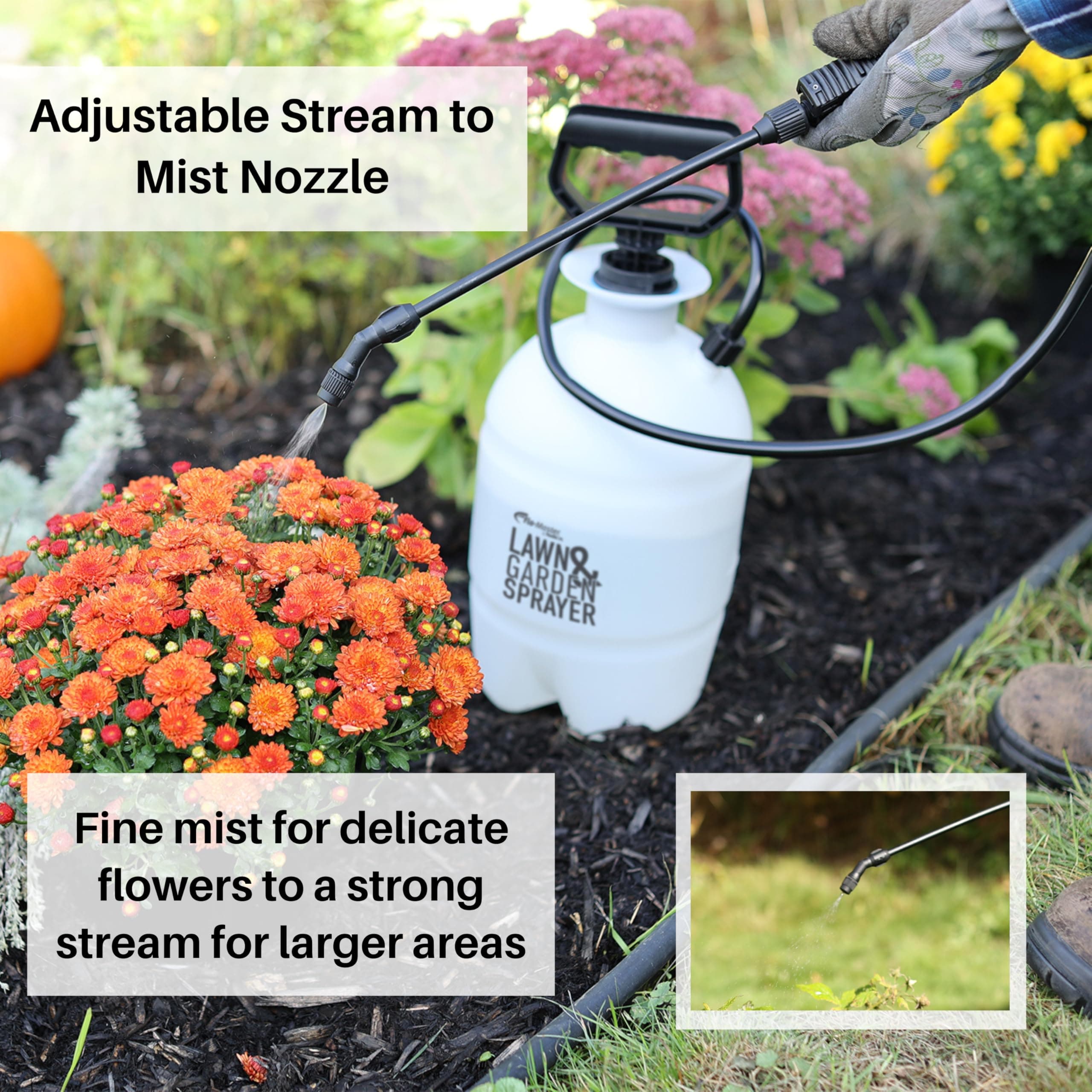 Flo-Master by Hudson 24101 1 Gallon Lawn and Garden Tank Sprayer, Translucent - Thumbnail 3