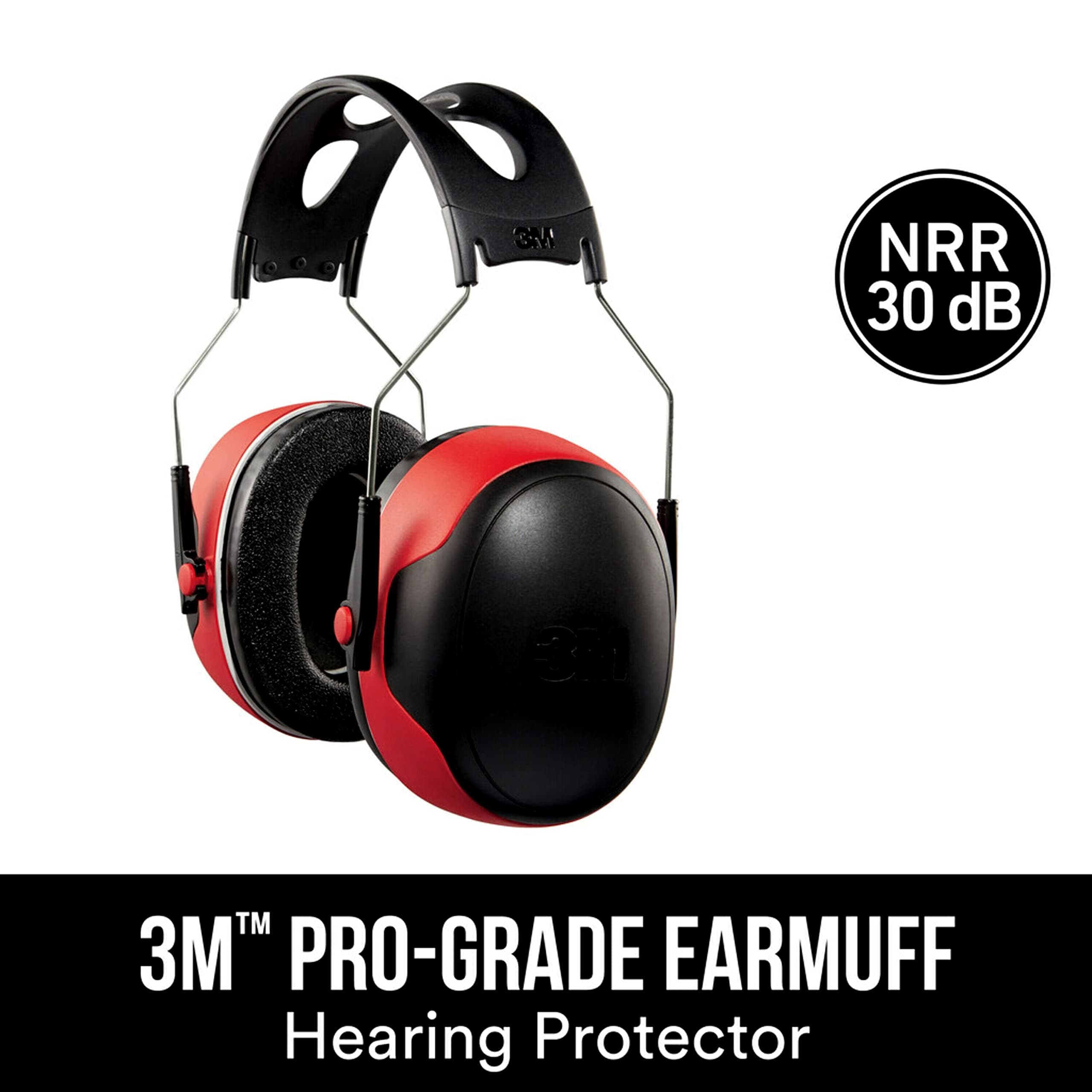 3M Pro-Grade Earmuff, Noise Reduction Rating (NRR) 30 dB, Lightweight & Adjustab - Thumbnail 2