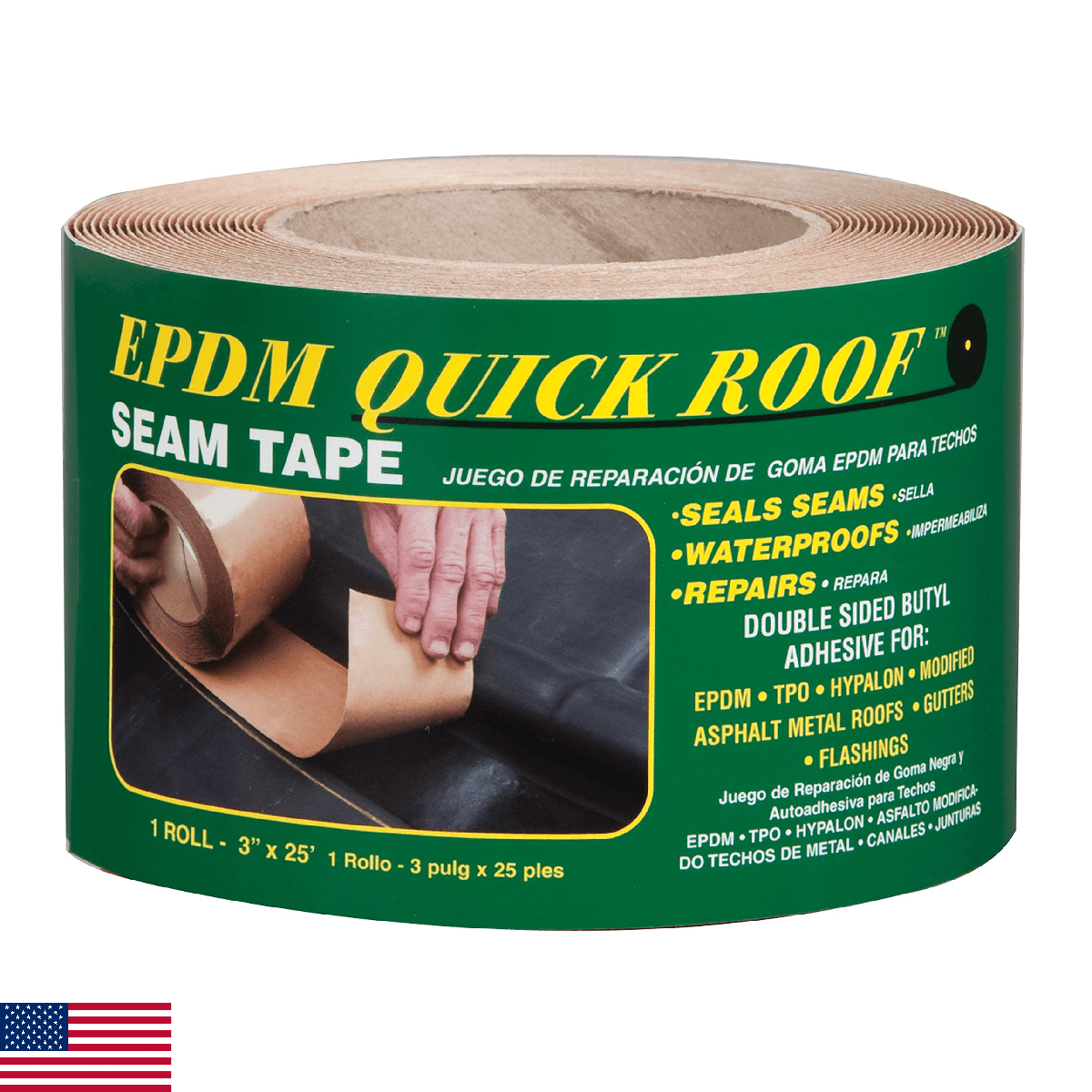 Cofair BST325 EPDM Quick Roof Seam Tape 3in x 25ft - Image 1
