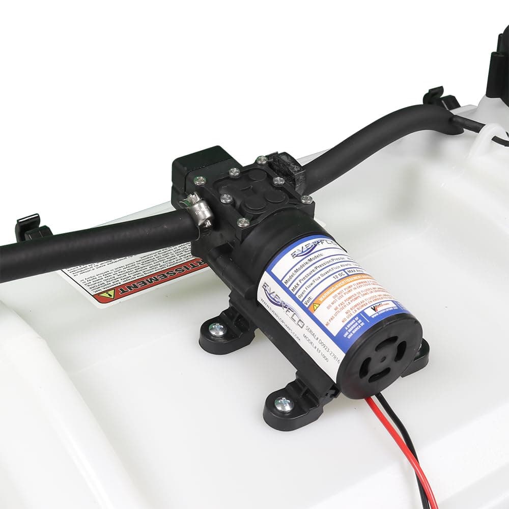 Everflo 12V On-Demand Diaphragm Sprayer Pump - 1.0GPM, 40 PSI Max, 3/8" Hose Bar - Thumbnail 3