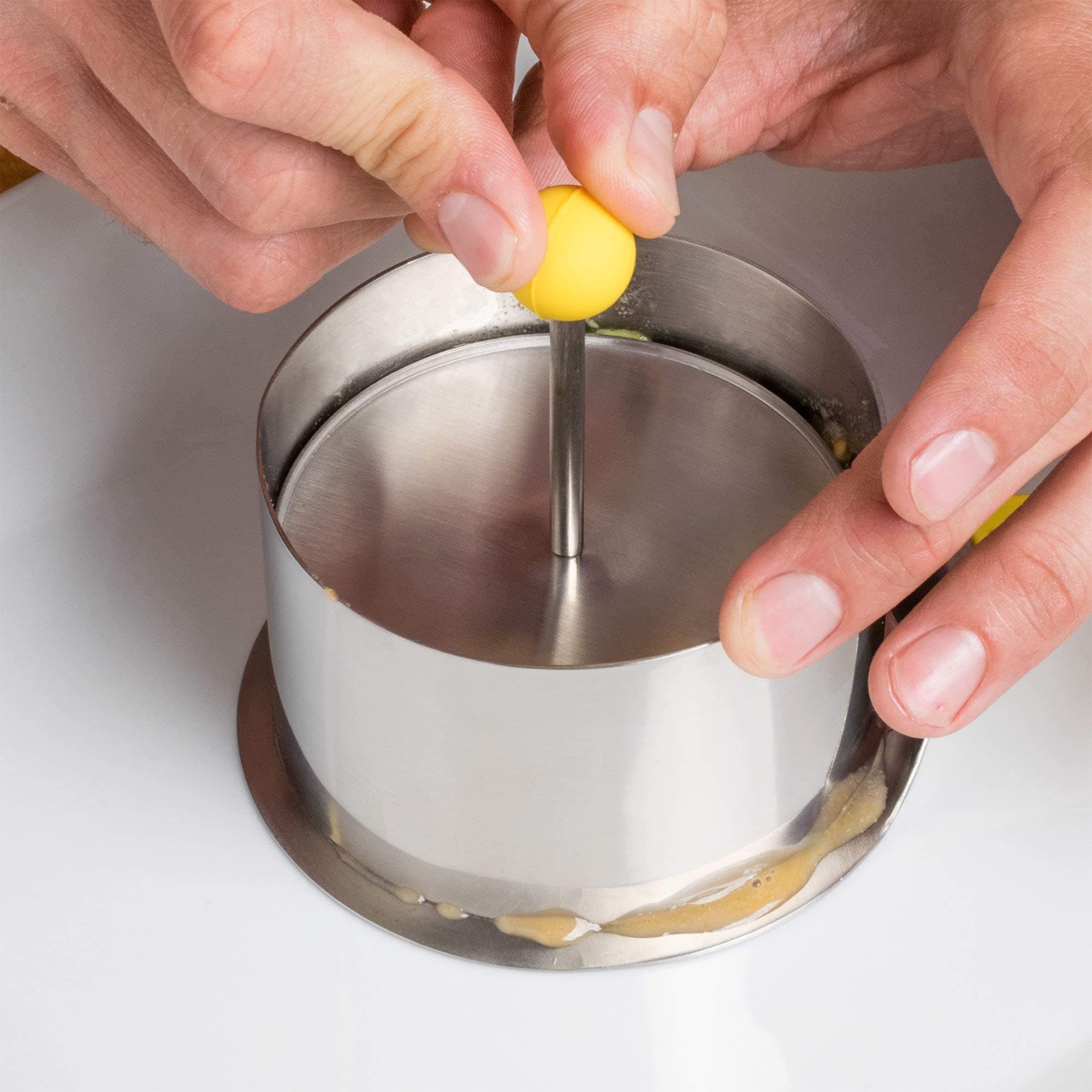 Ateco Round Food Molding Set, 3.5 by 2.1-Inches High, 4-Piece Set Includes 2 Rin - Thumbnail 4