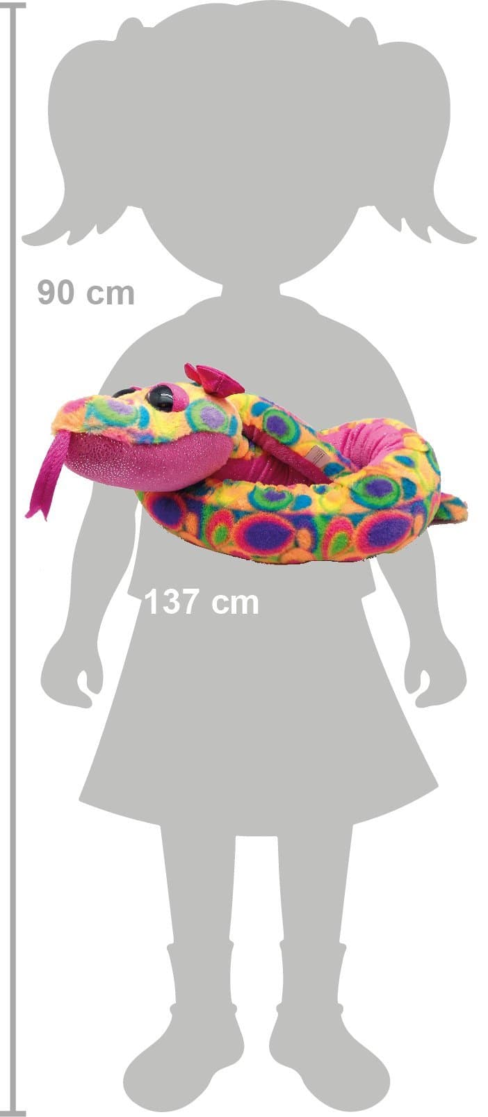 Wild Republic Snake Plush, Snake Stuffed Animal, Plush Toy, Pet Snake, Sherbert, - Thumbnail 3