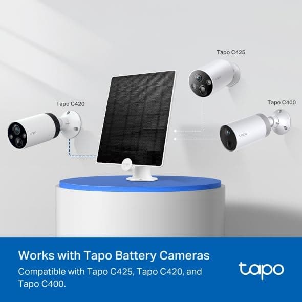 Tapo Solar Panel A200, (Compatible with MagCam C425, C420, and C400), Long-Lasti - Thumbnail 2