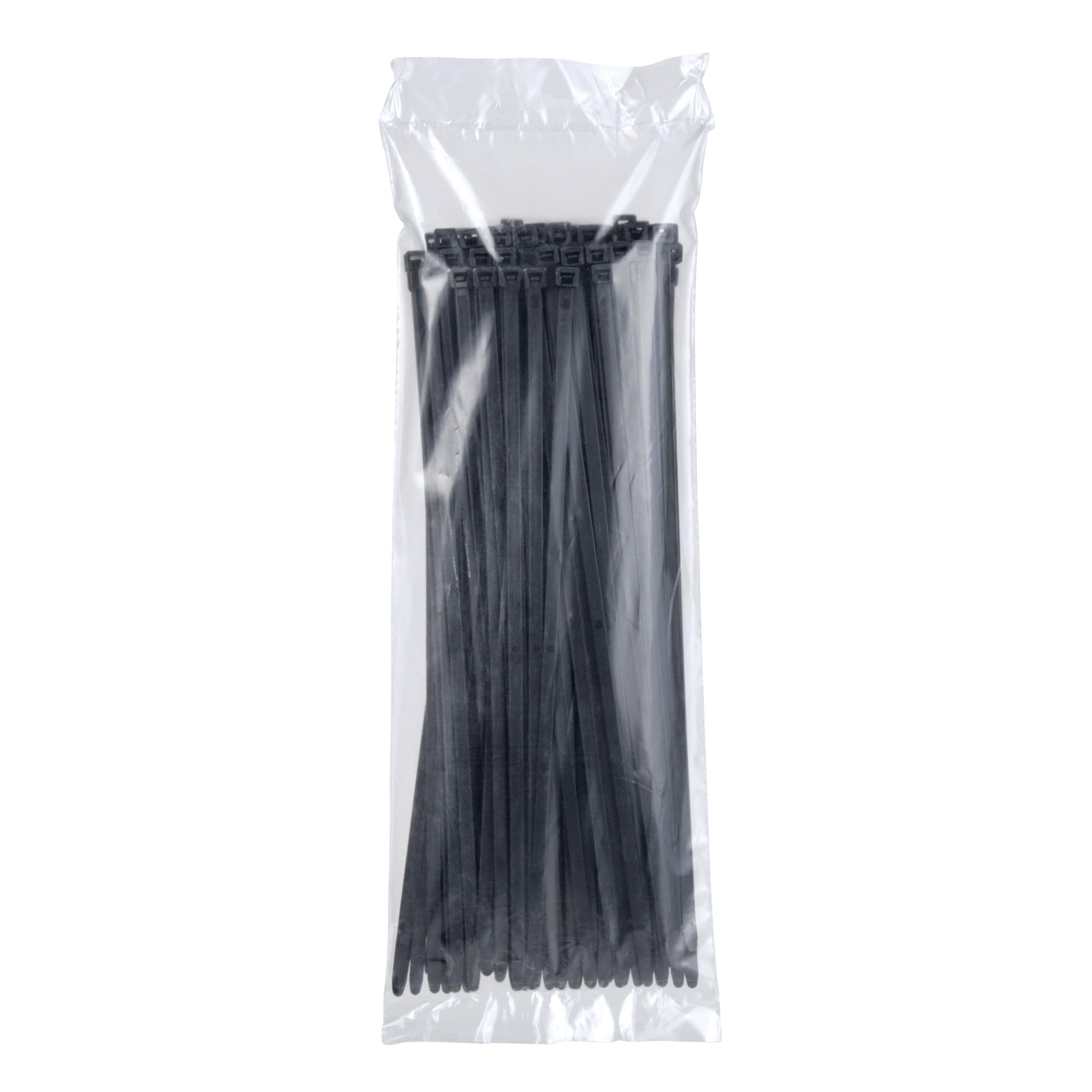 3M Black Cable Tie, Self-locking, 15" 120lb Tensile Strength, CT15BK120-C, Bag o - Thumbnail 4