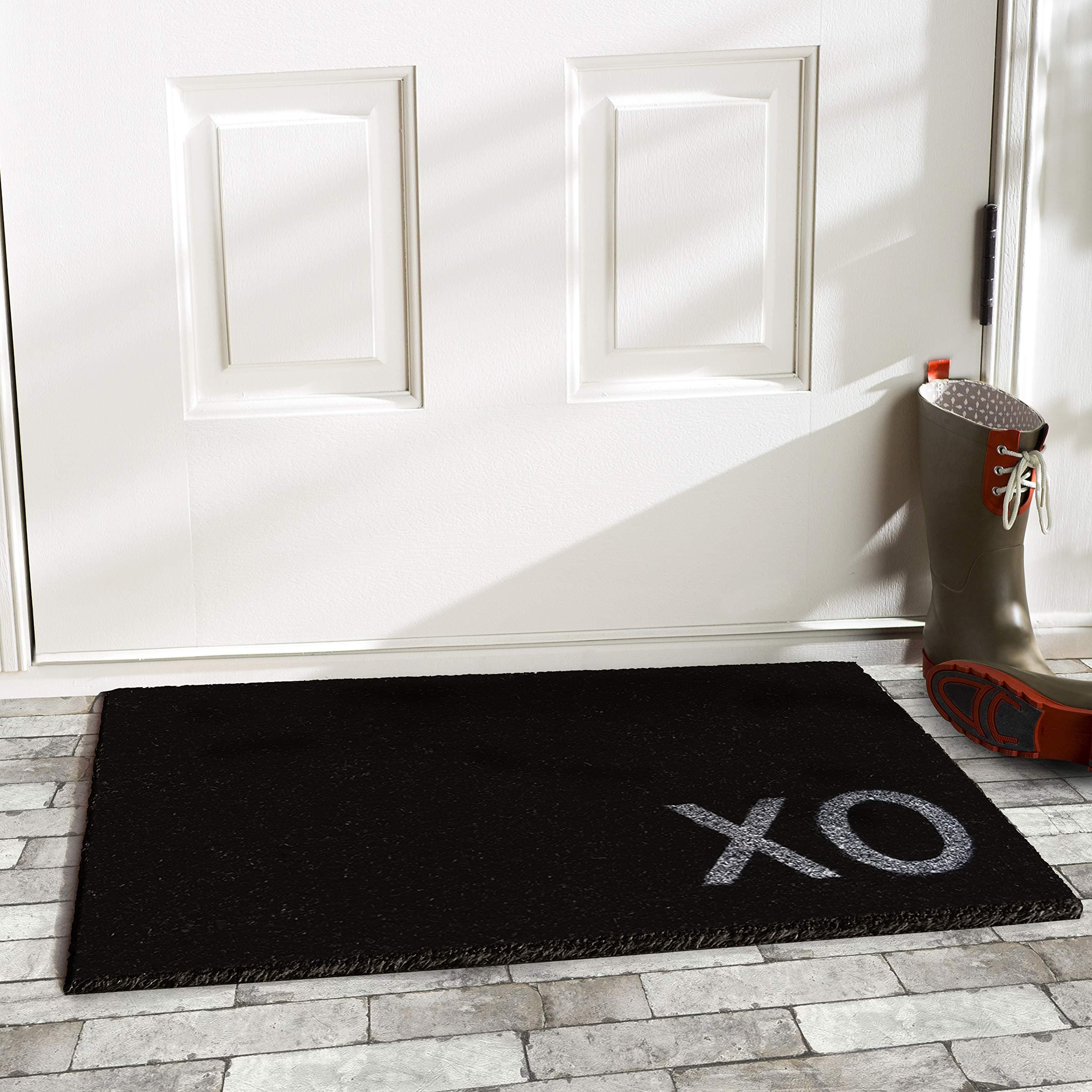 callowaymills 122221729 Doormat, 17" x 29", Black/White - Thumbnail 2