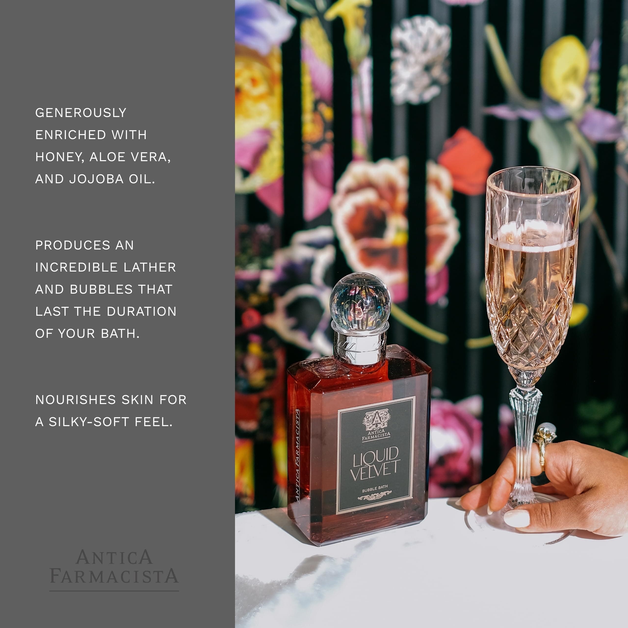 Antica Farmacista Bubble Bath - Relaxing Foam Bath with Honey, Jojoba Oil & Aloe - Thumbnail 5