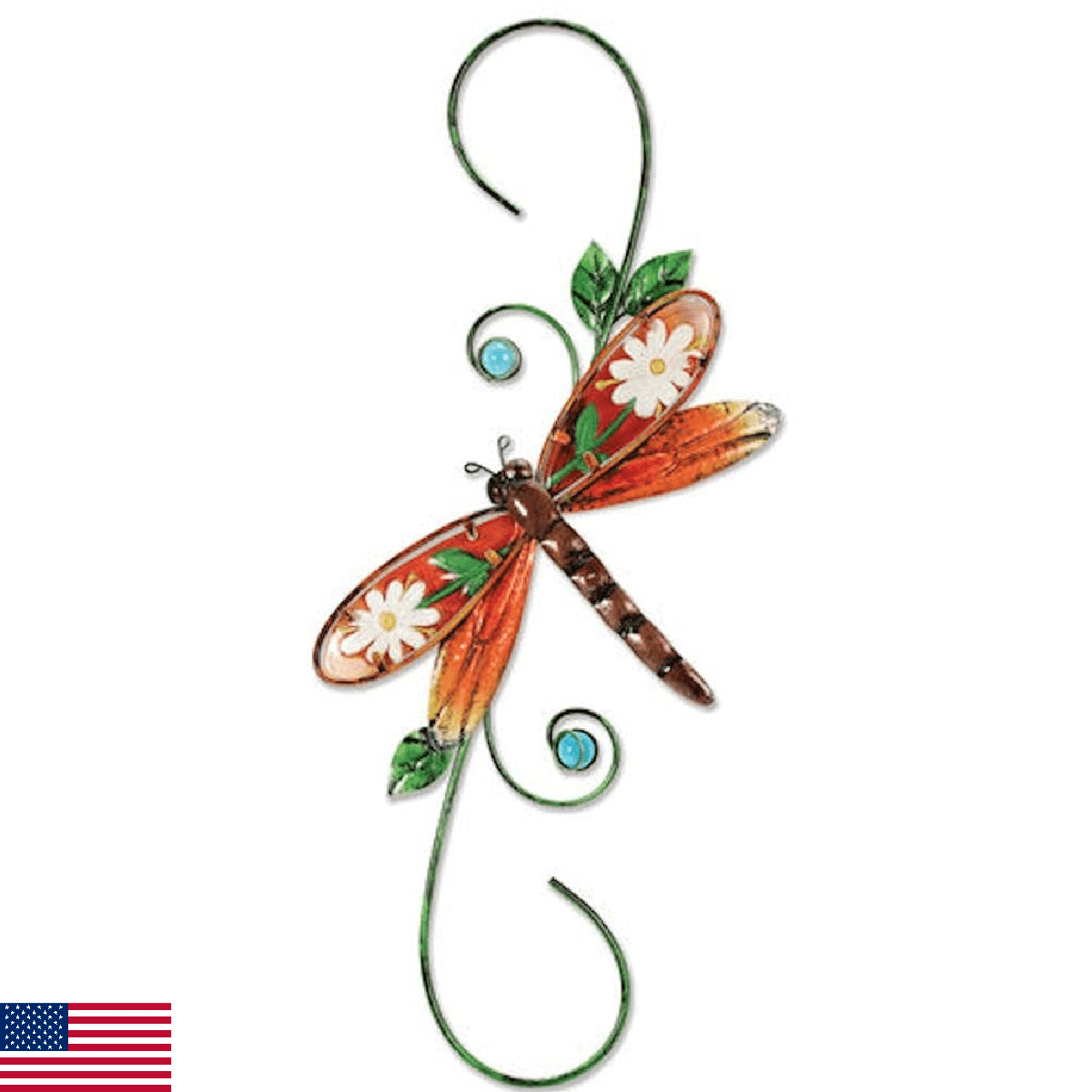 Sunset Vista Designs 91773 Metal and Glass Decorative Plant Hook - Image 1