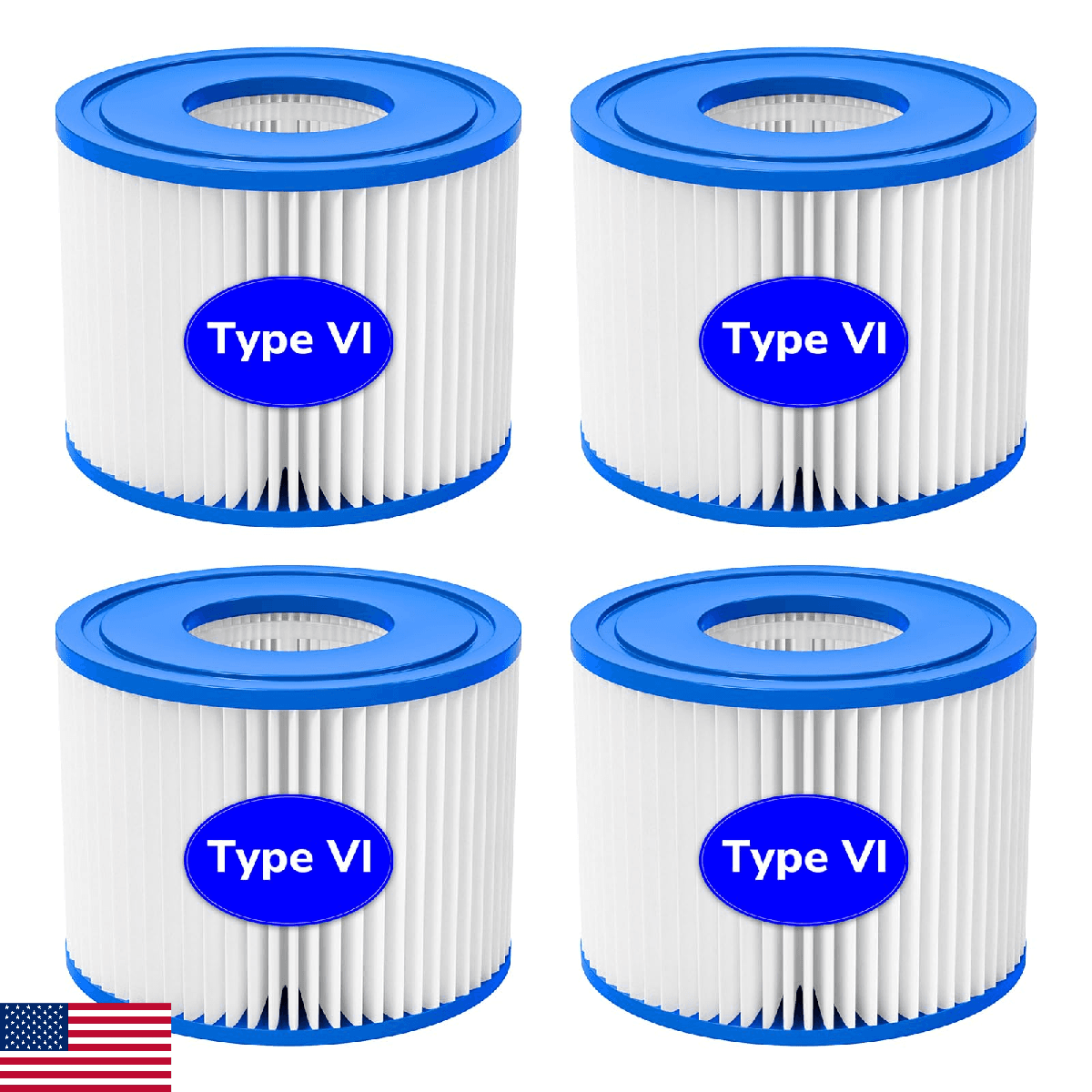 Future Way Hot Tub Filter Replacement for SaluSpa Hot Tub Filters, Type VI Spa F - Image 1