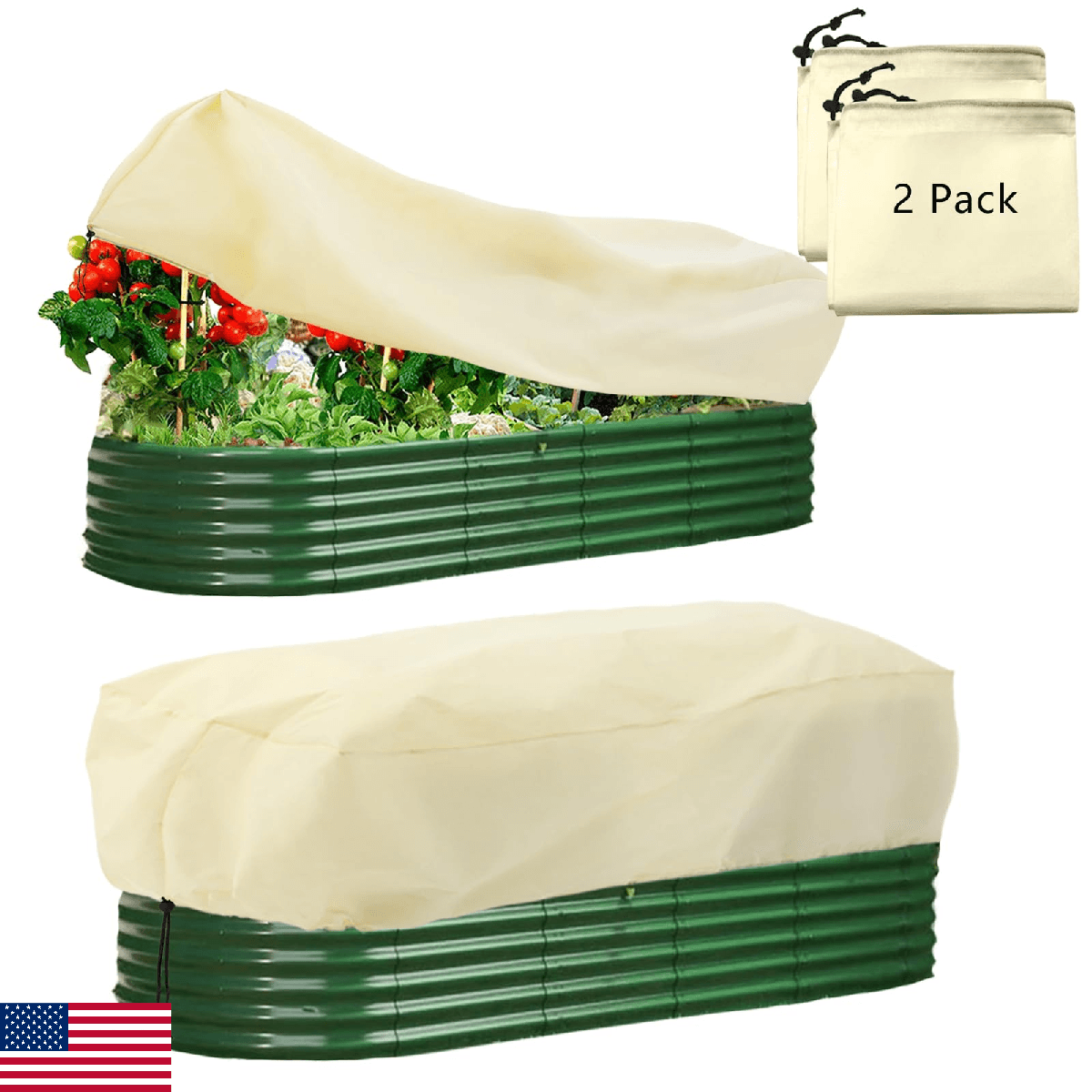 EAVNCLG Rectangular Plant Protection Blanket Winter Outdoor Garden Frost Protect - Image 1