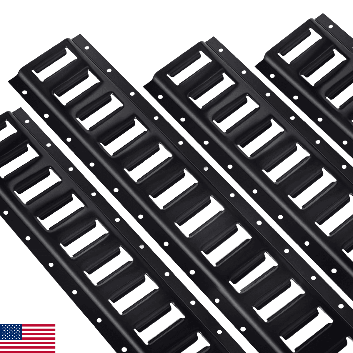 STARLEAPARTS 2' E Track Rail Tie-Down Kit - Heavy Duty 4 Pack Etrack Rails Syste - Image 1