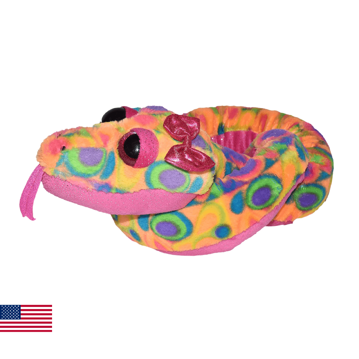 Wild Republic Snake Plush, Snake Stuffed Animal, Plush Toy, Pet Snake, Sherbert, - Image 1