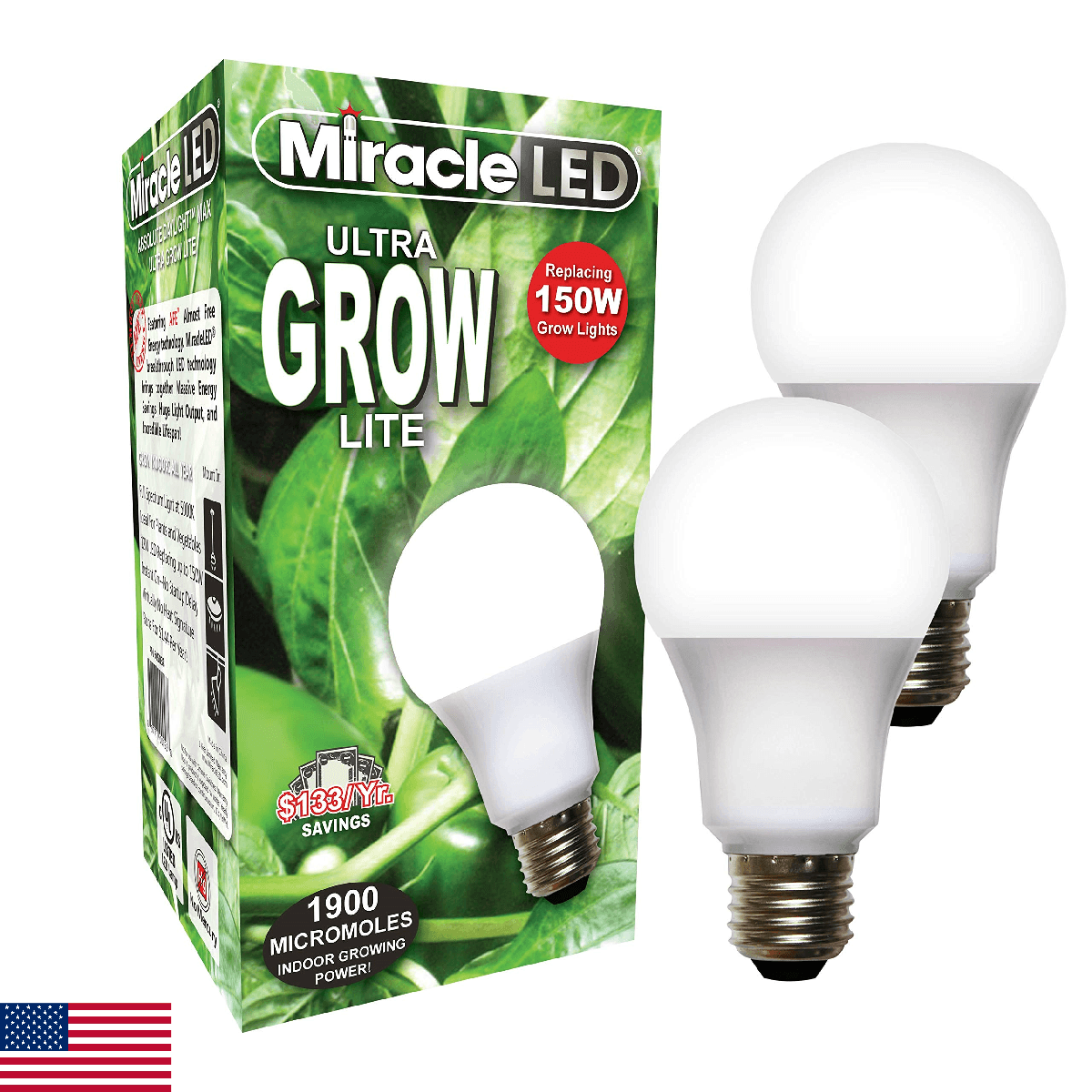 Miracle LED Commercial Hydroponic Ultra Grow Lite - Replaces up to 150W - Daylig - Image 1